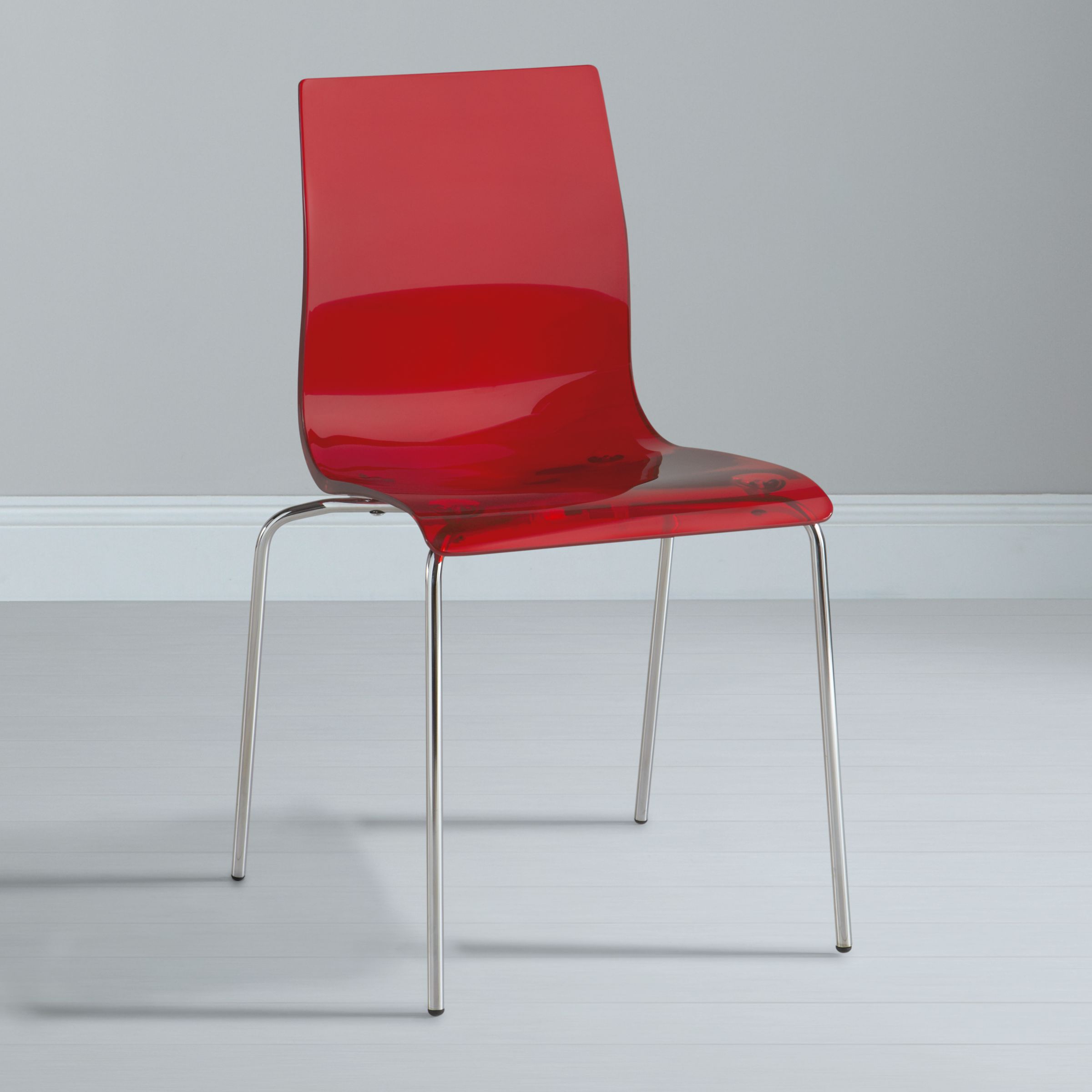 John Lewis Gel Side Chair, Red