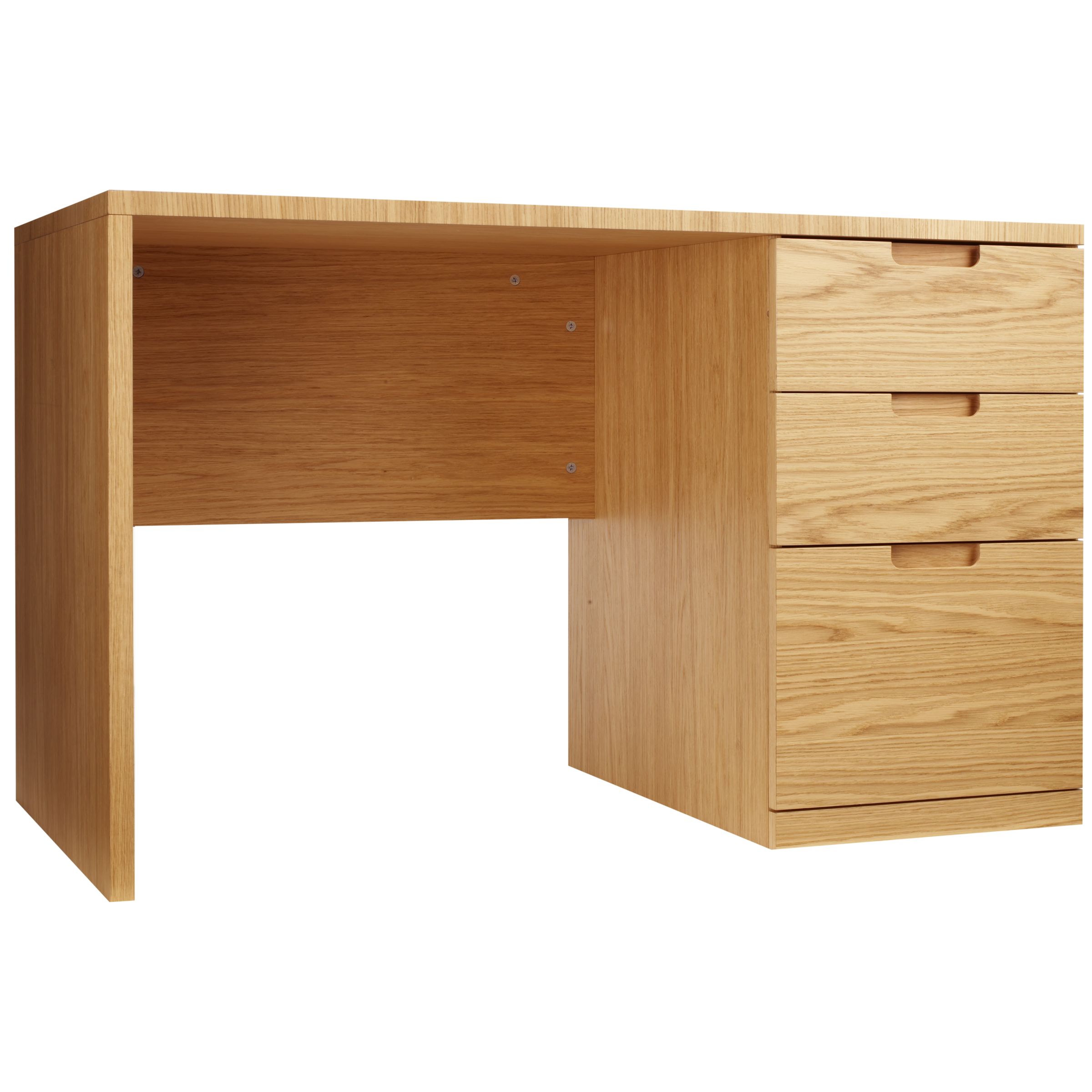 John Lewis Abacus Filing Desk, Oak at JohnLewis