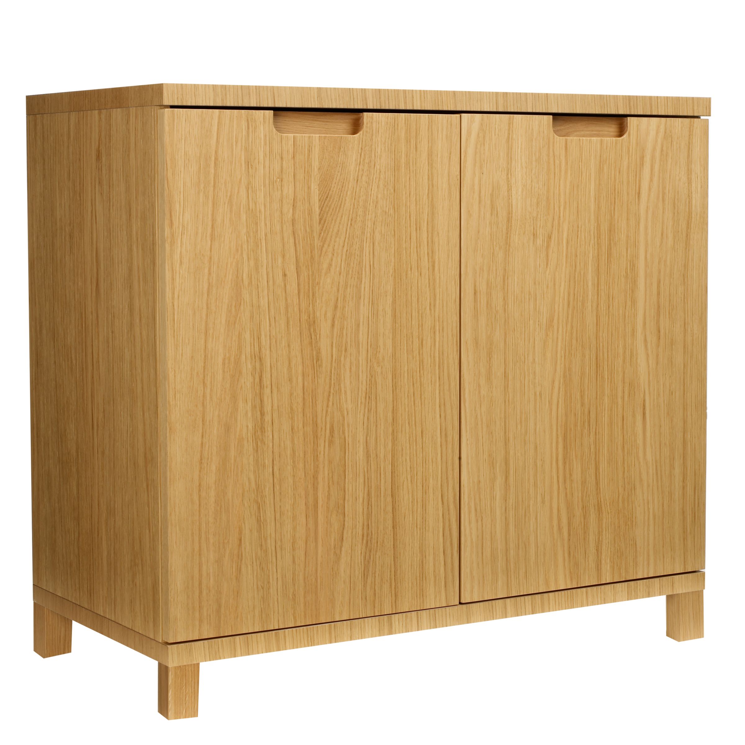 John Lewis Abacus Wide Cupboard, Oak at John Lewis