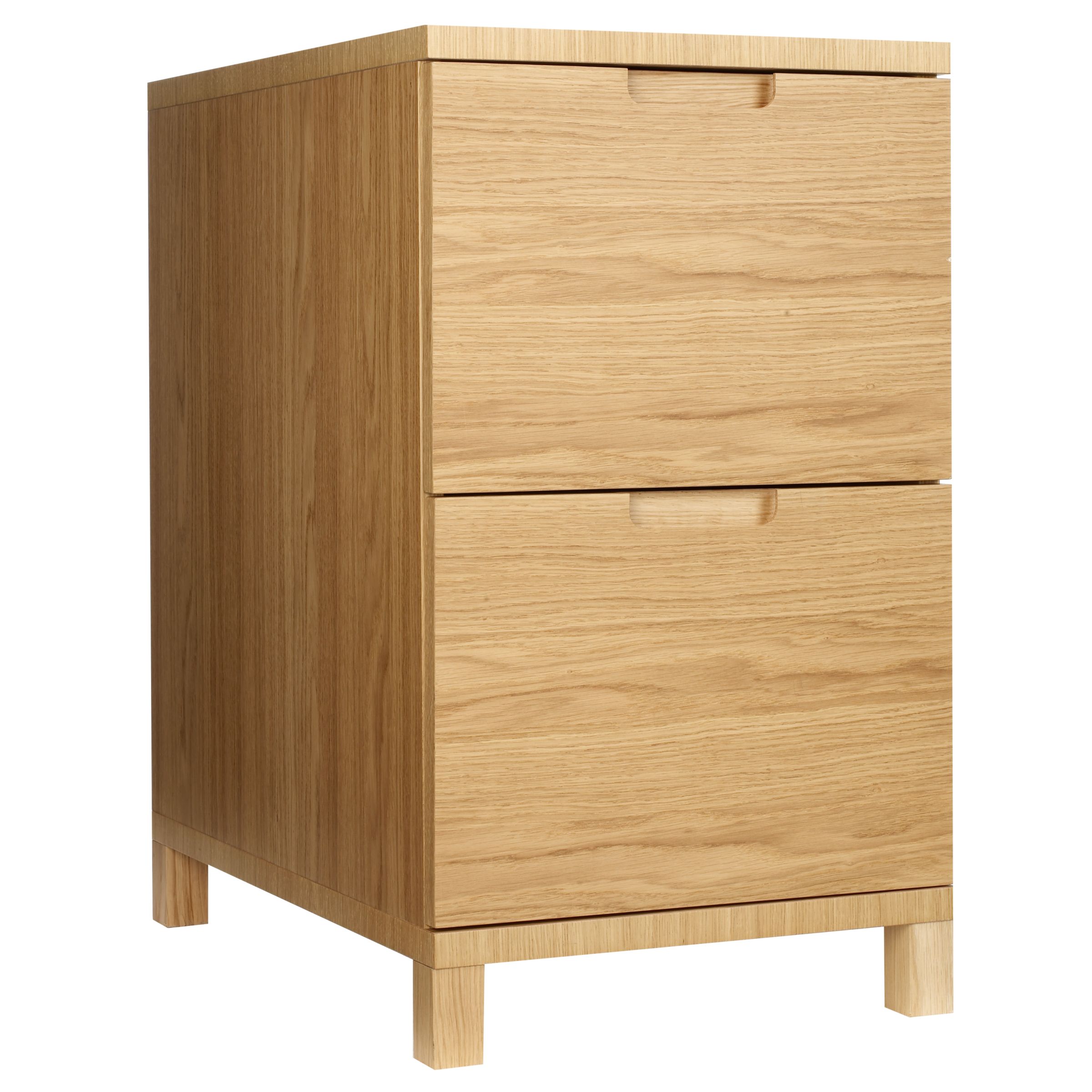 John Lewis Abacus Large Filing Cabinet, Oak at John Lewis