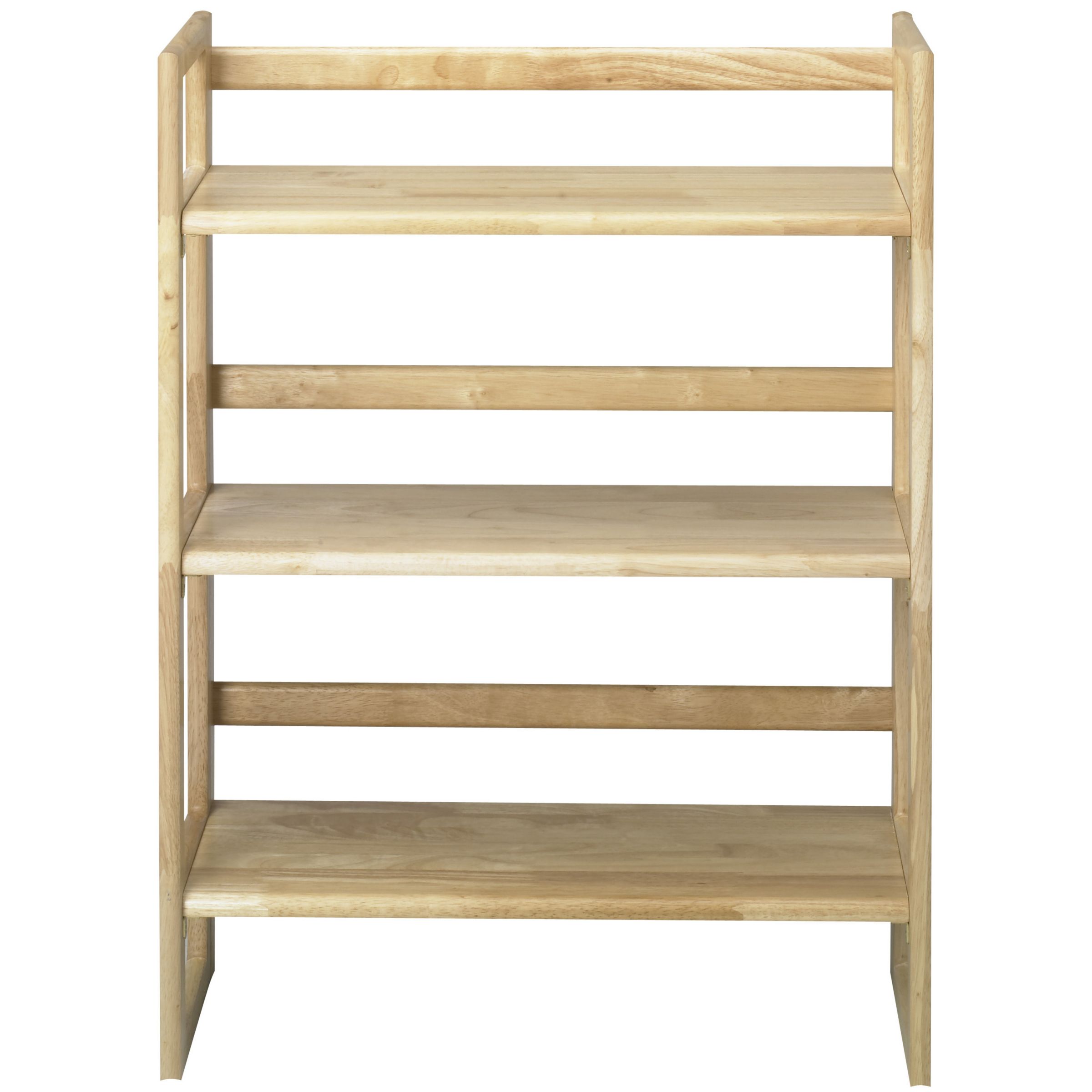 Simple and stackable rubberwood bookcase, in a pared-down Nordic style 