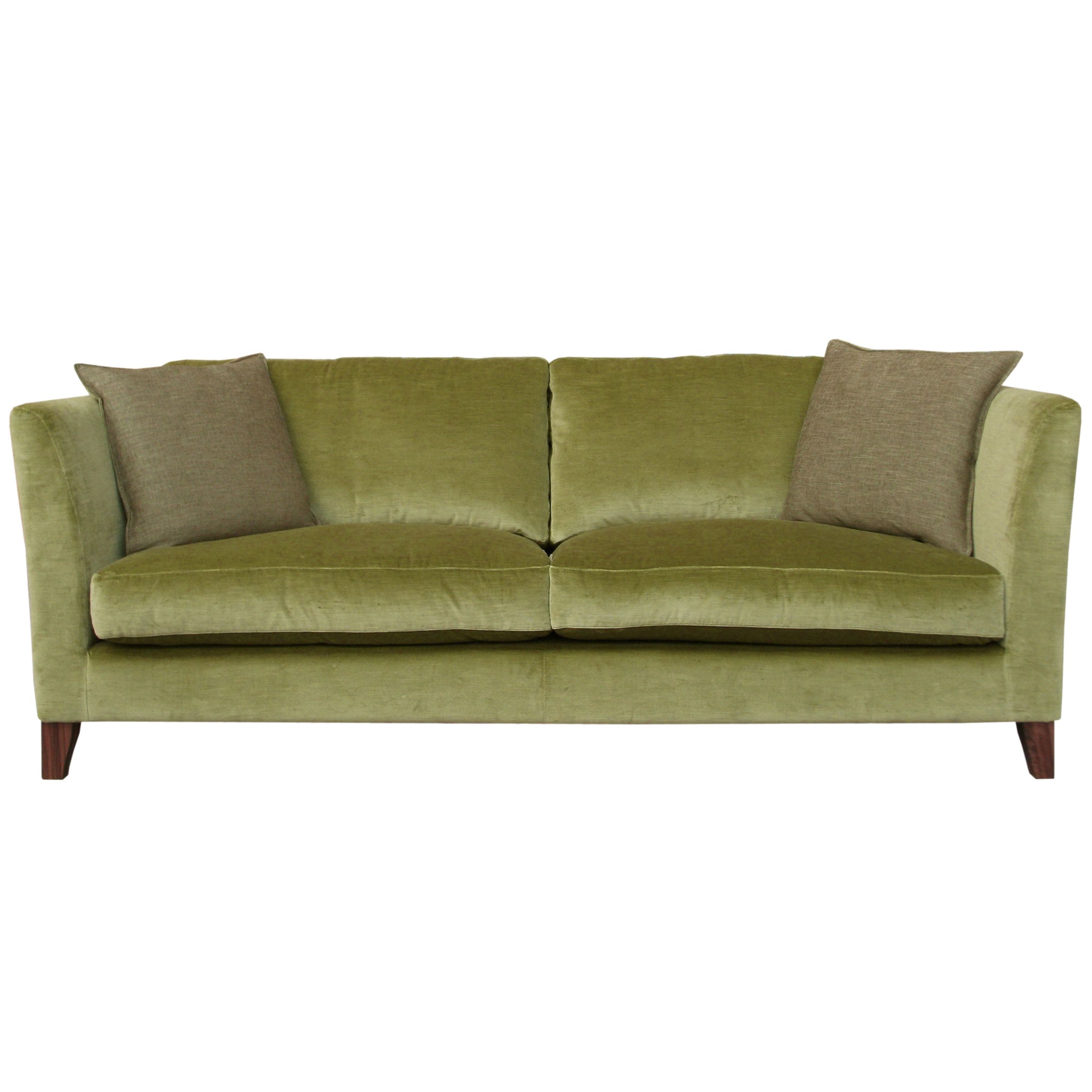 Nick Munro Collection Cushion Back Grand Sofa, Canterbury Velvet, Willow at John Lewis