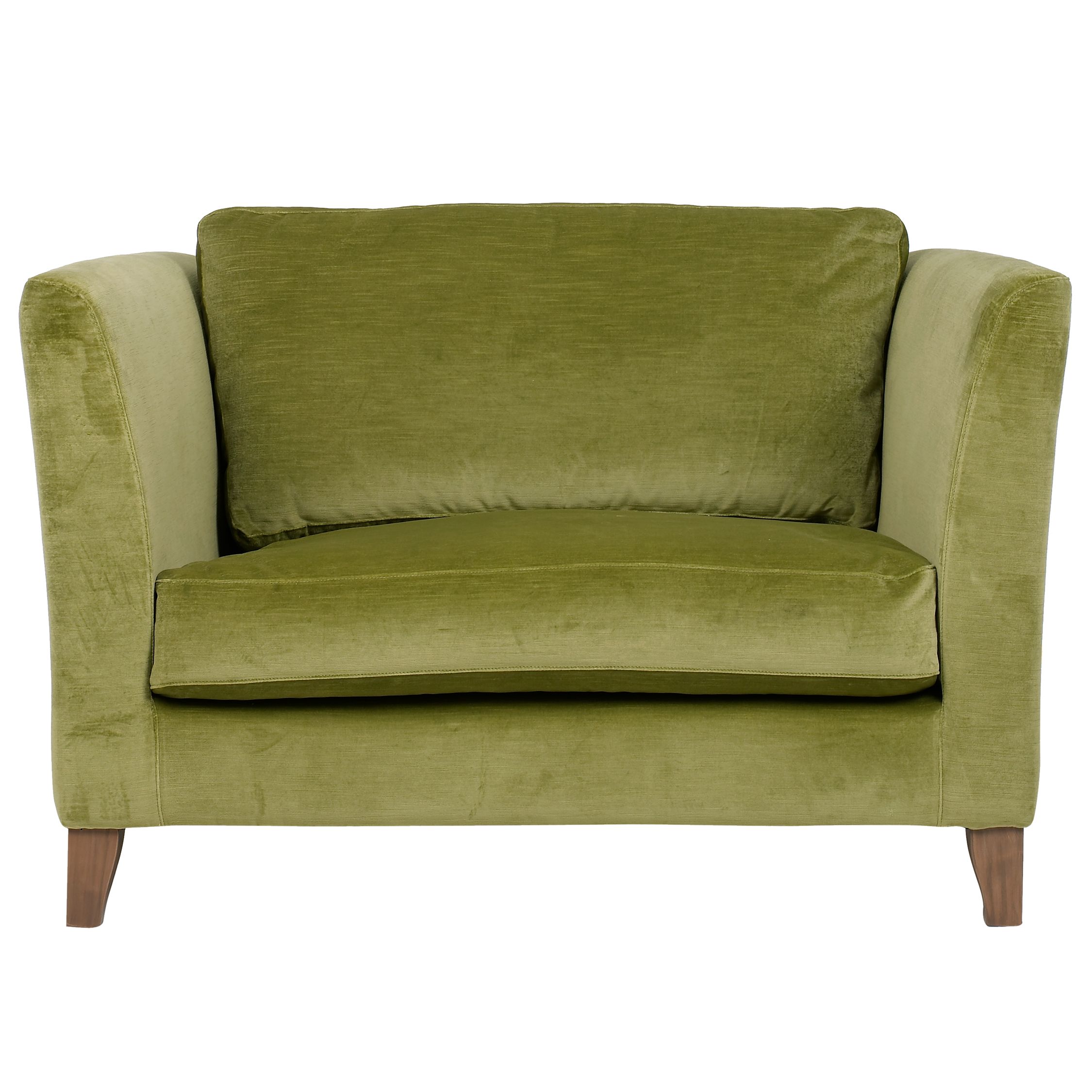 Nick Munro Collection Cushion Back Snuggler, Canterbury Velvet, Willow at John Lewis