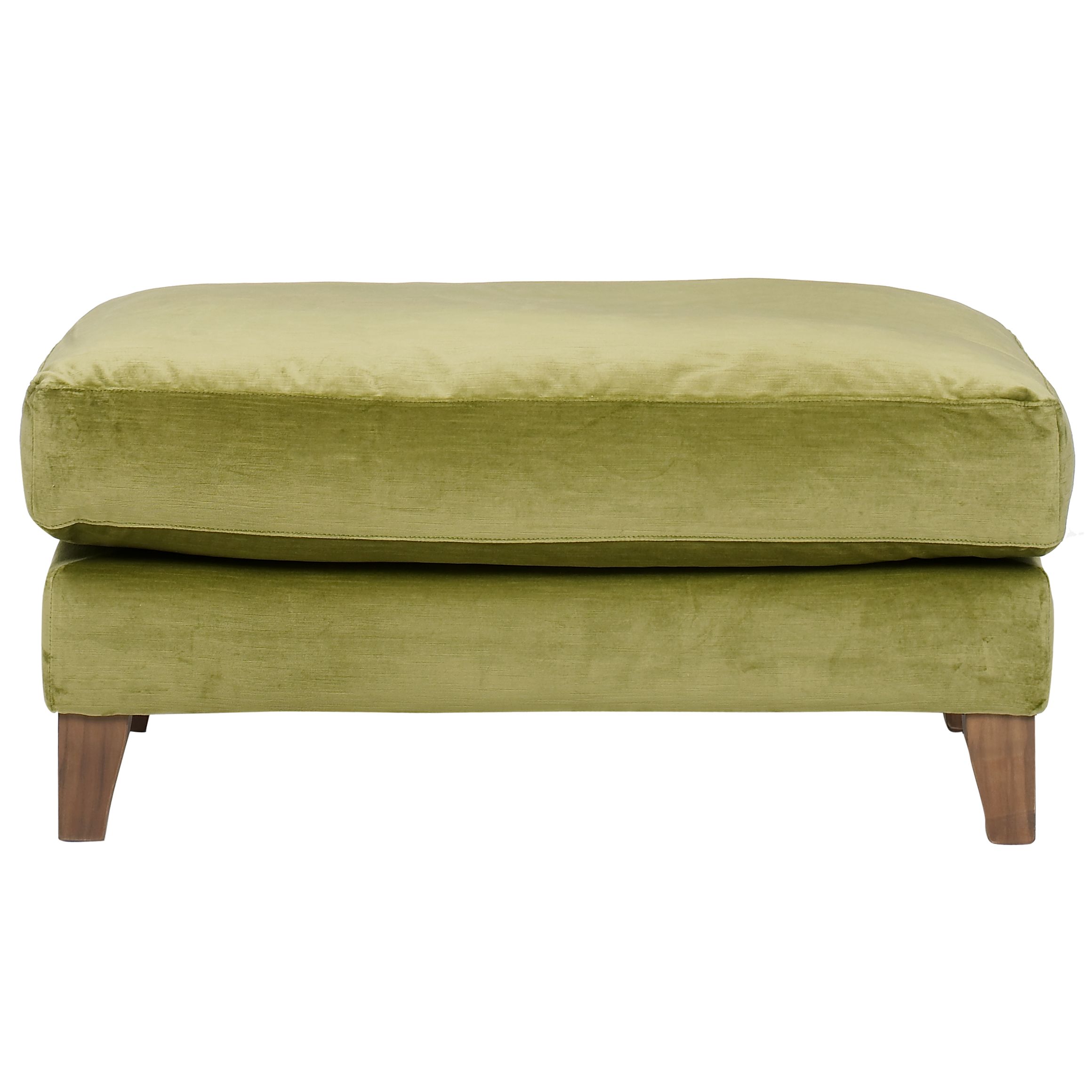 Nick Munro Collection Footstool, Canterbury Velvet, Willow at John Lewis