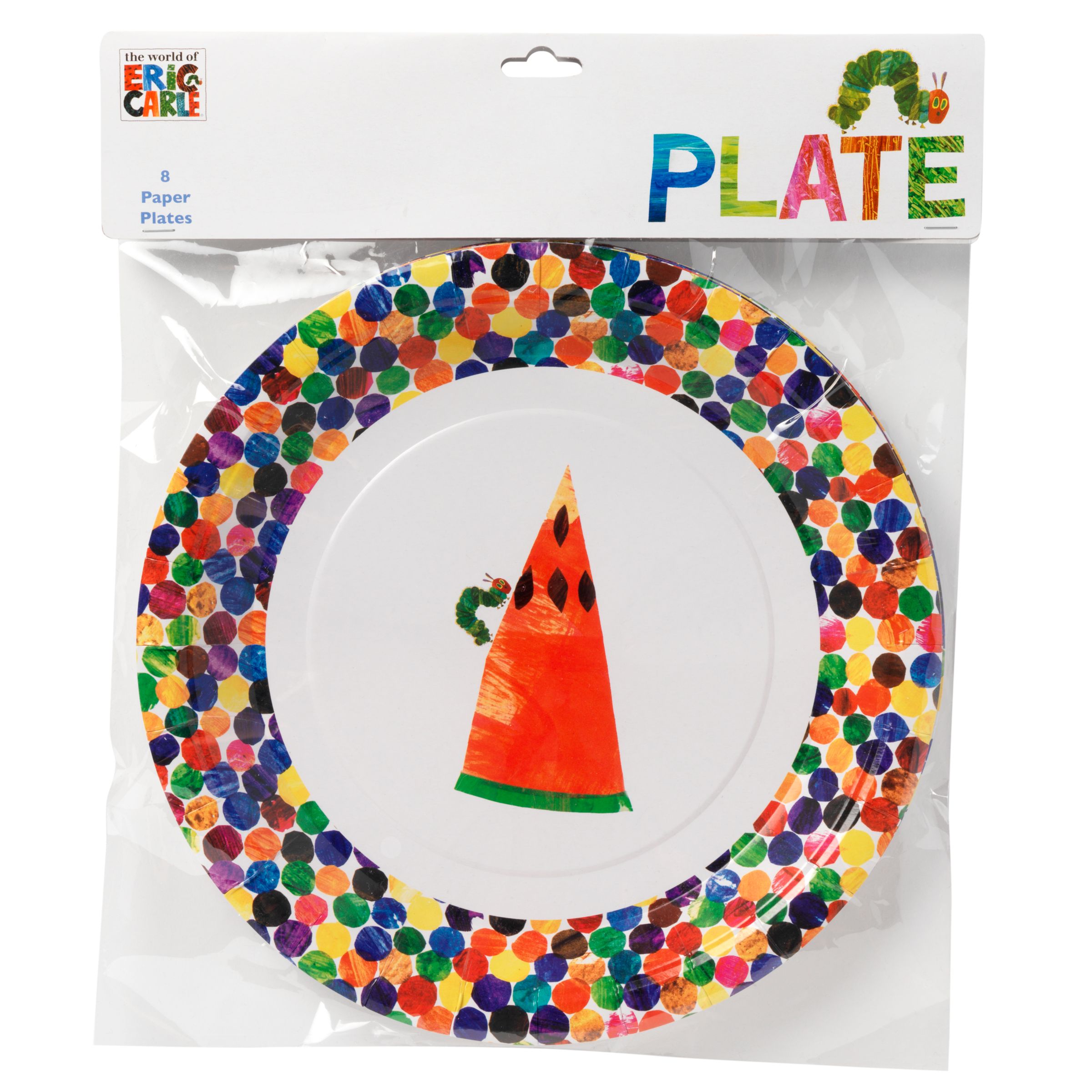Hungry Caterpillar Paper Plates, 23cm