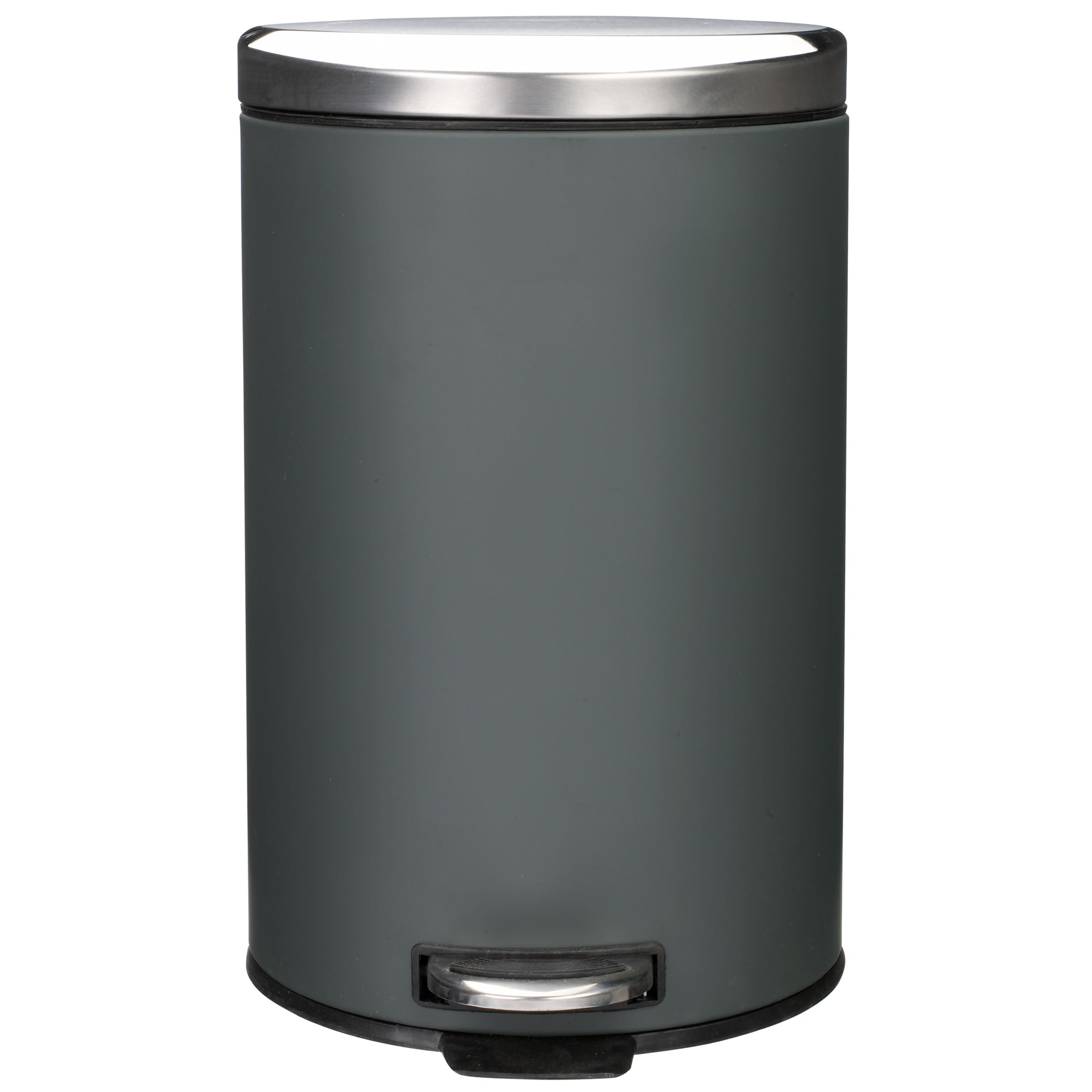 John Lewis Pedal Bin 12L Grey