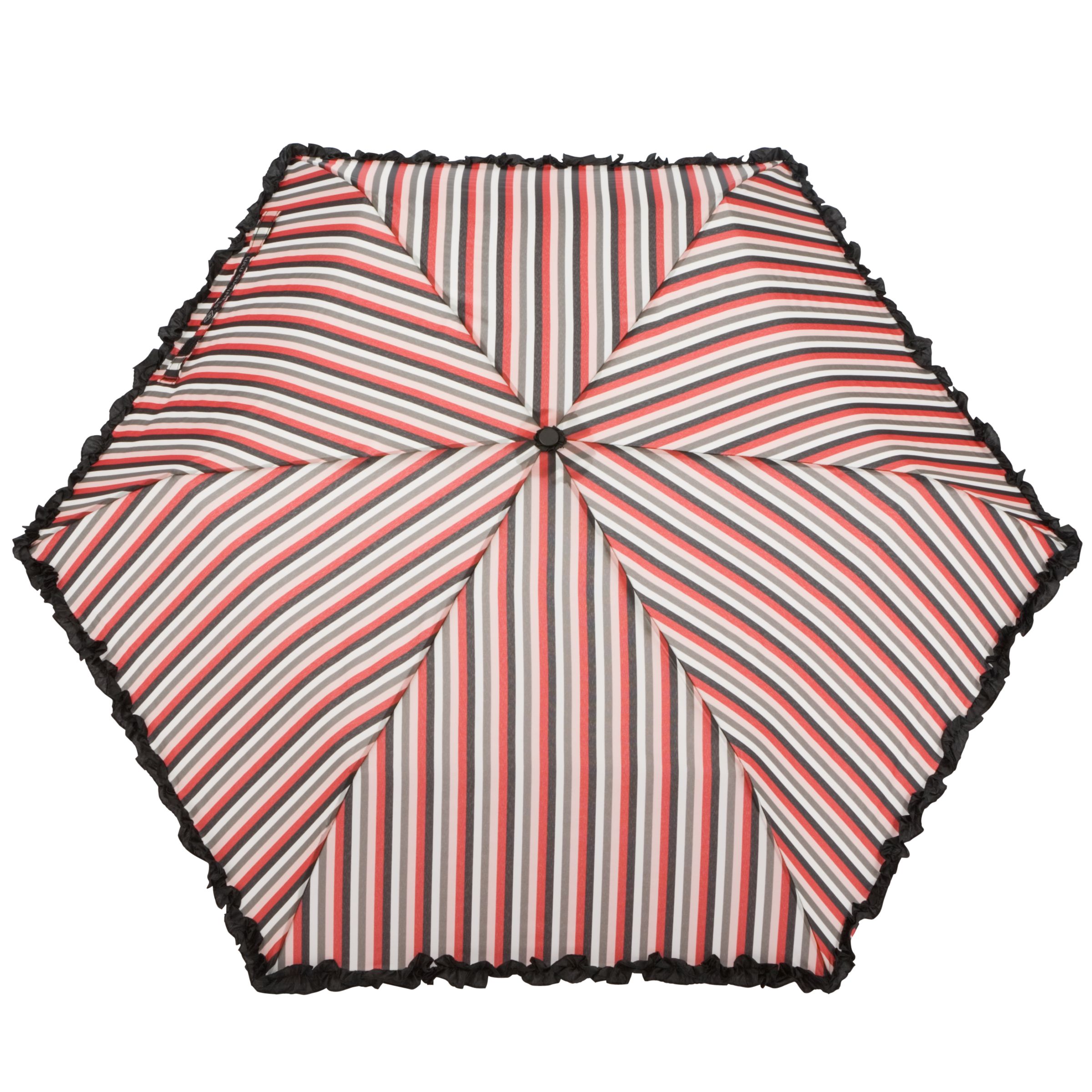 Lulu Guinness Superslim-2 Stripe Umbrella, Multicoloured