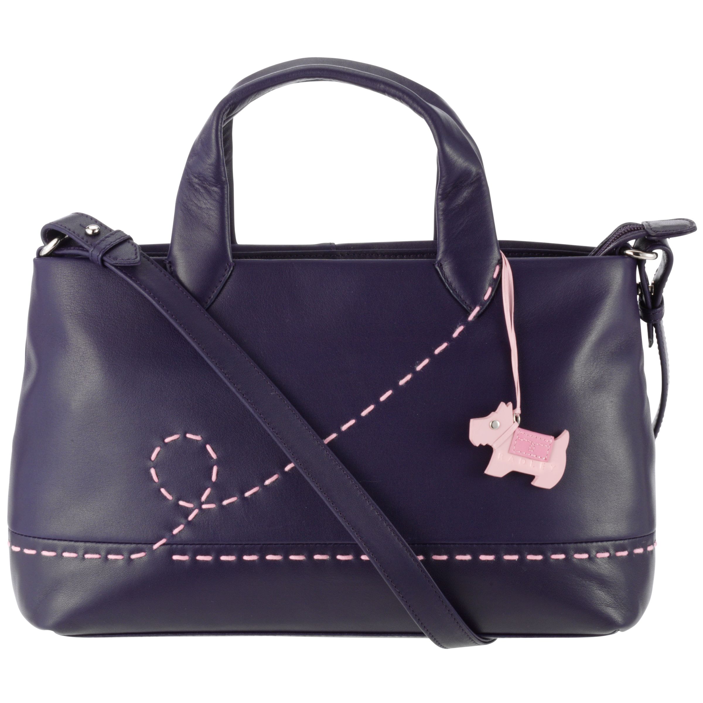 Radley Victoria Grab Handbag, Purple