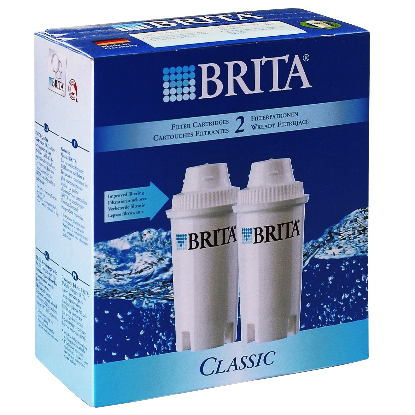 Brita Classic Filter Cartridges Pack of 2