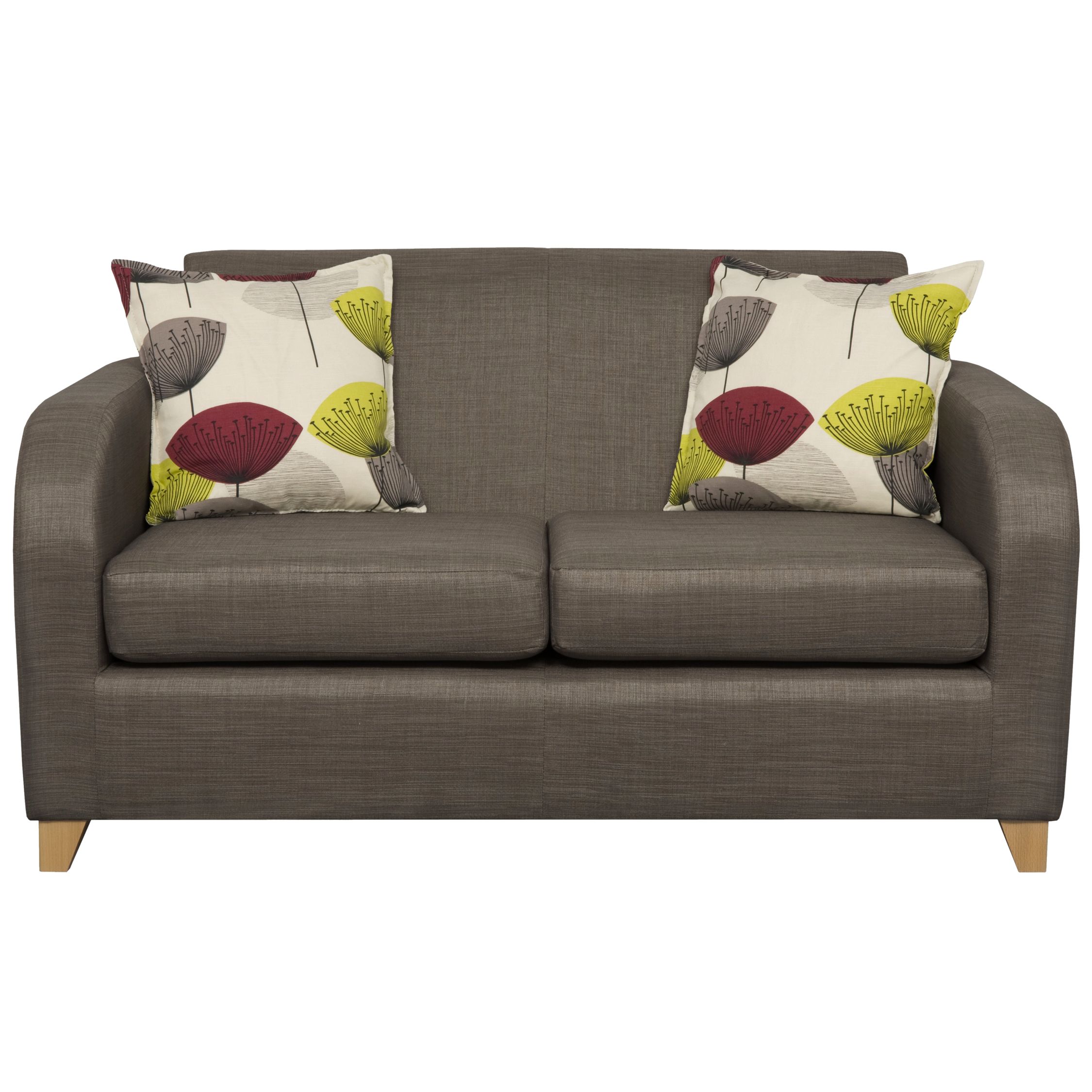 John Lewis Mezzo Small Sofa, Slate /Dandelion Clocks, Blackcurrant at John Lewis