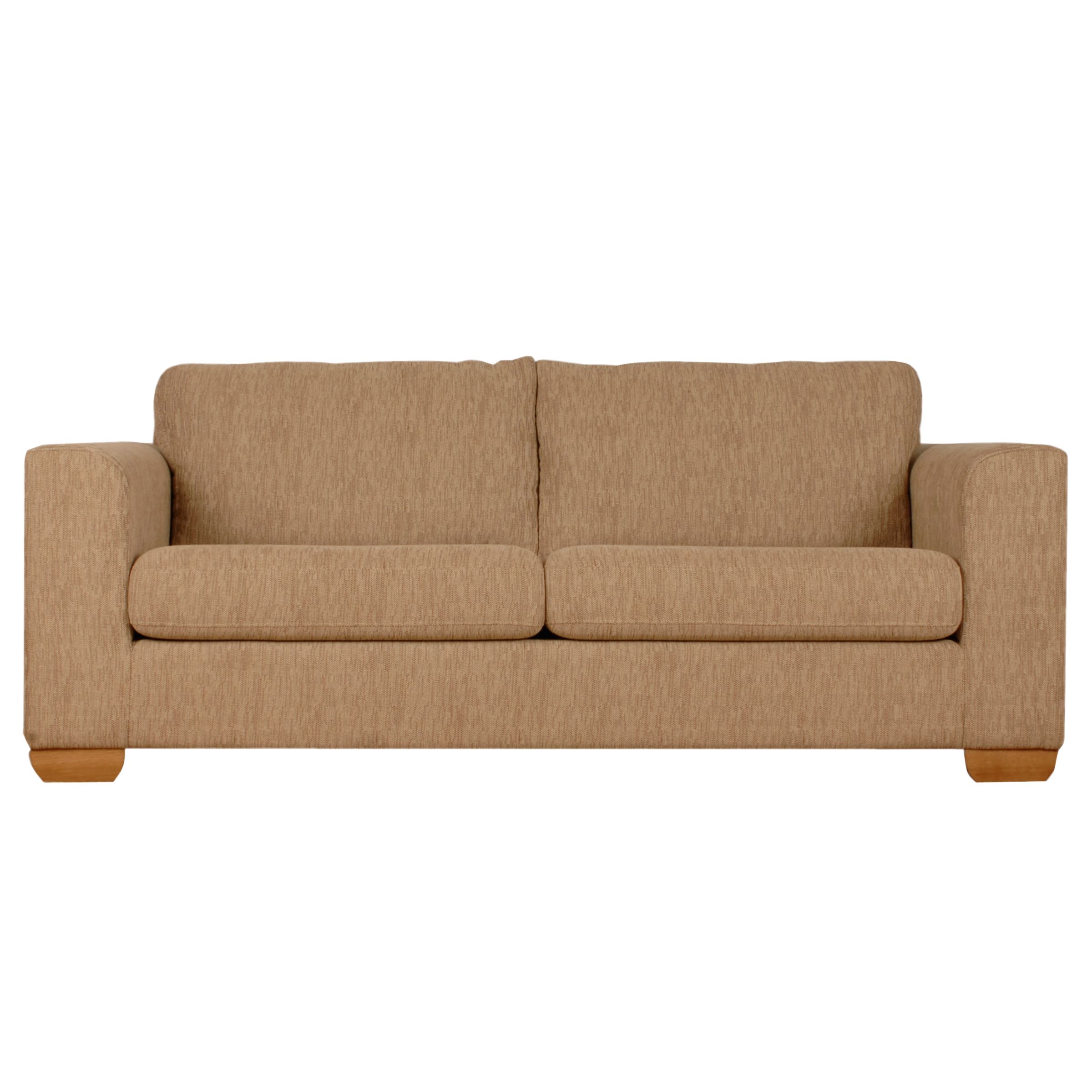 John Lewis Felix Large Sofa, Carola Biscuit