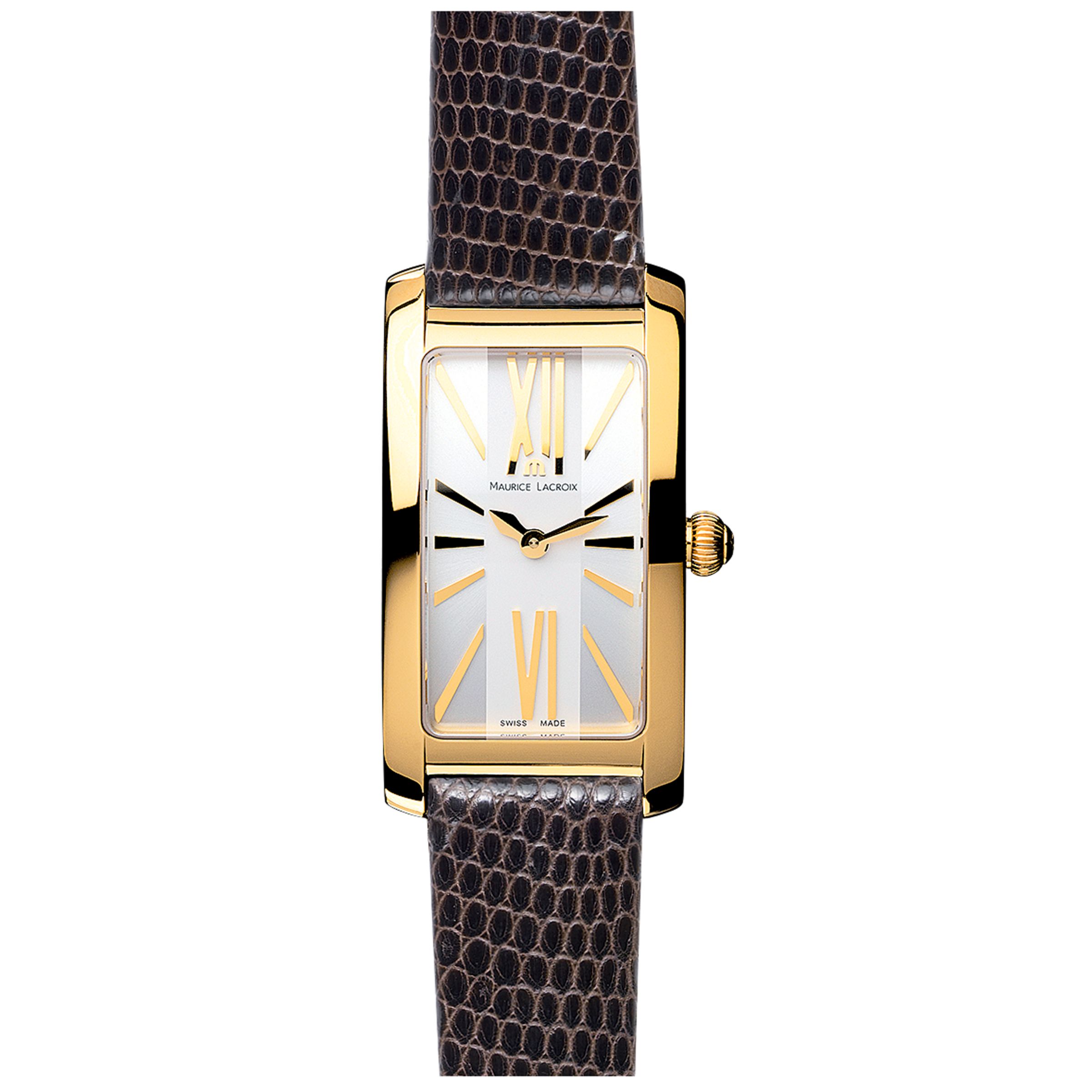 Maurice Lacroix Fiaba Women's Leather Strap Watch, Brown