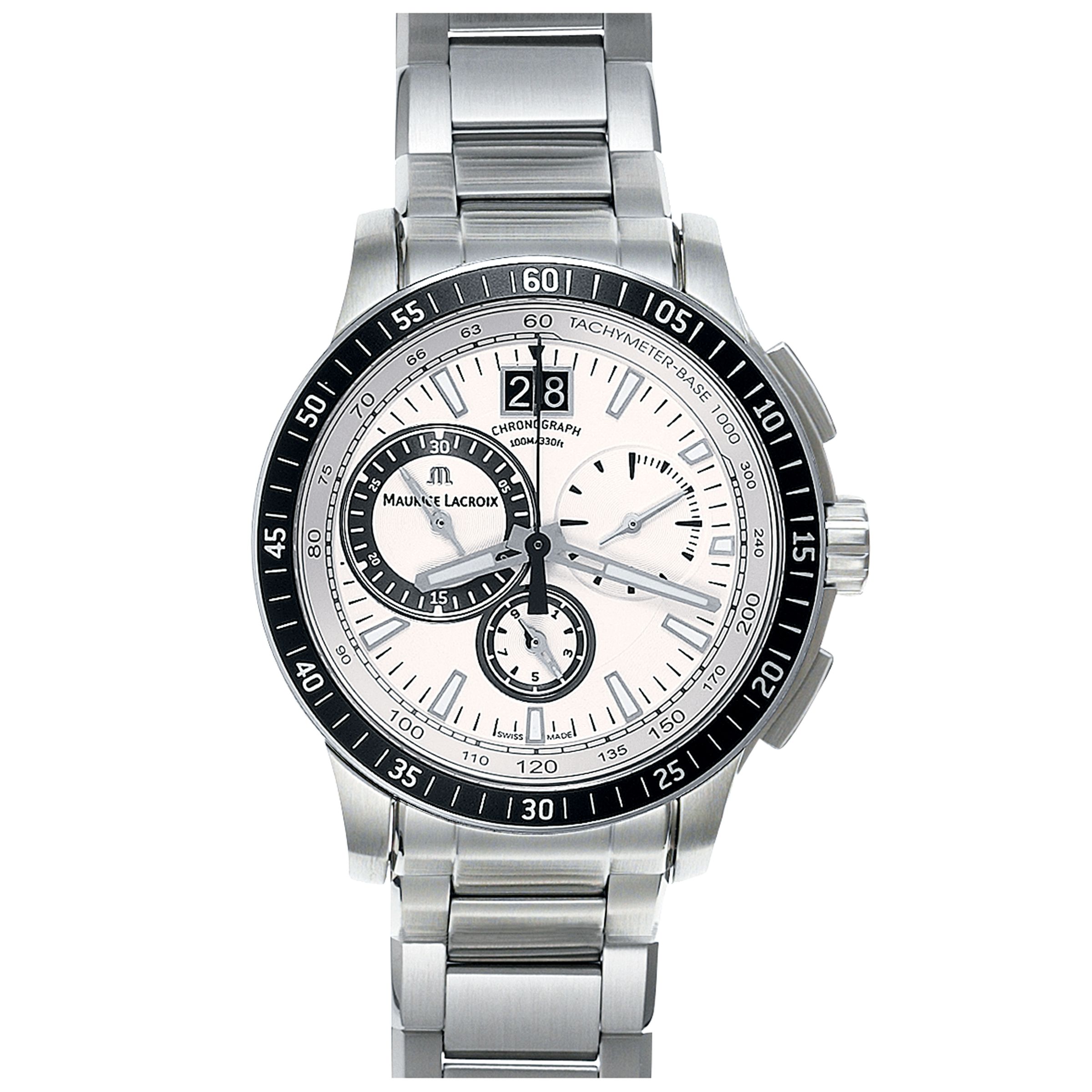 Maurice Lacroix Miros Men's Round Chronograph Watch at John Lewis