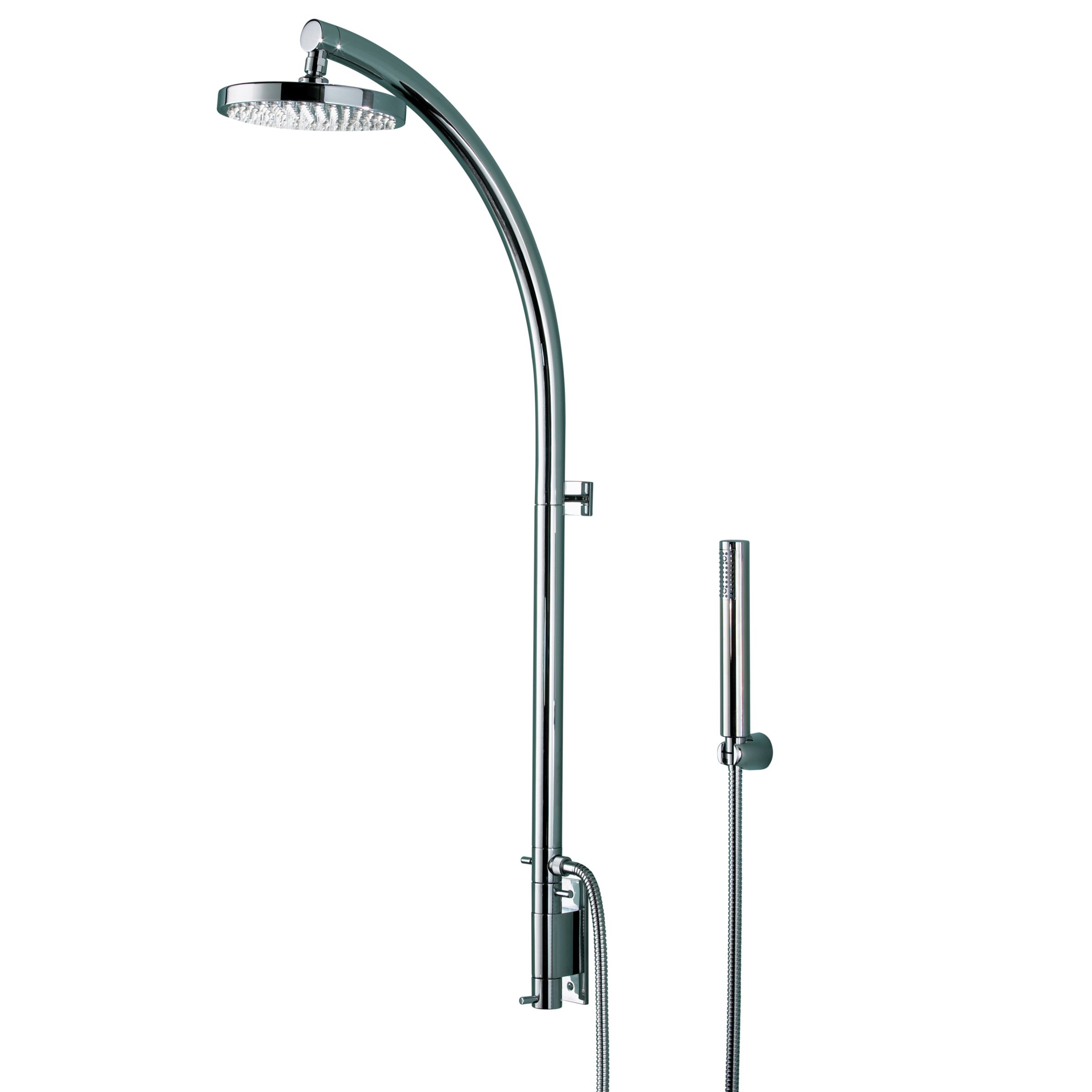 Bristan Prism In-line Vertical Shower Pole with Integral Diverter to Shower Handset at John Lewis