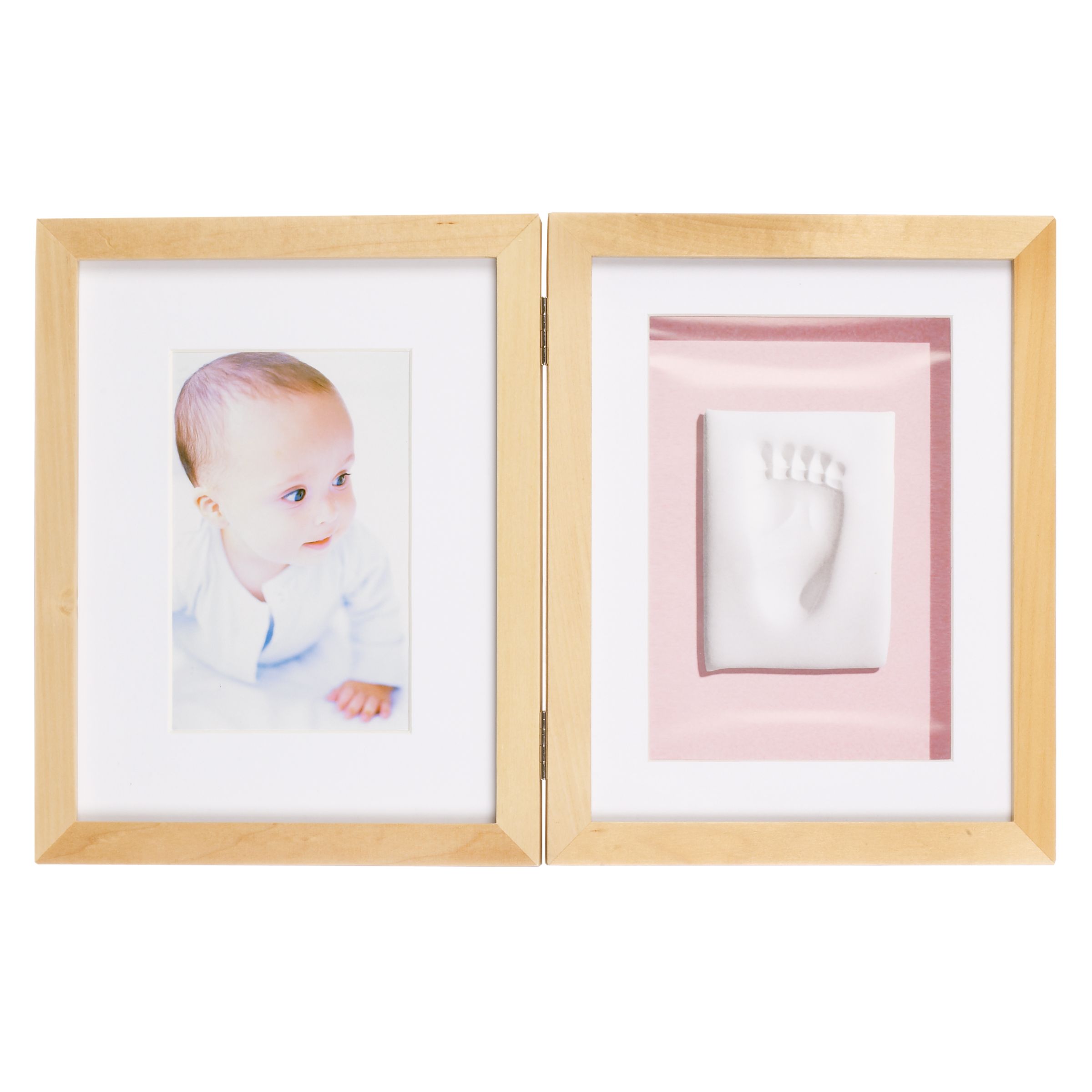 Pearhead Baby Prints Desktop Frame, Natural