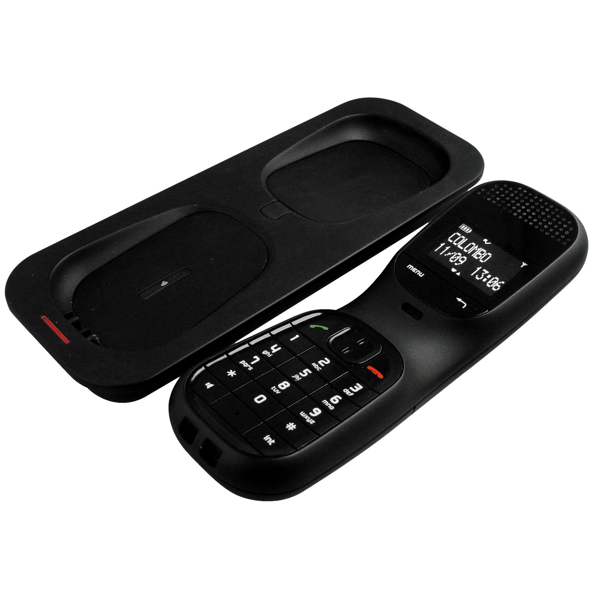 Magicbox Colombo Digital Cordless Phone/Answering Machine, Single, Black