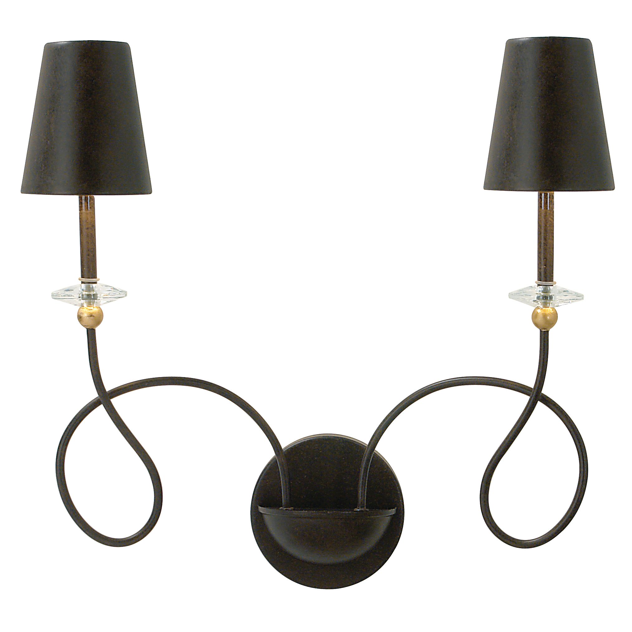 John Lewis Montgomery Wall Light, 2 Arm