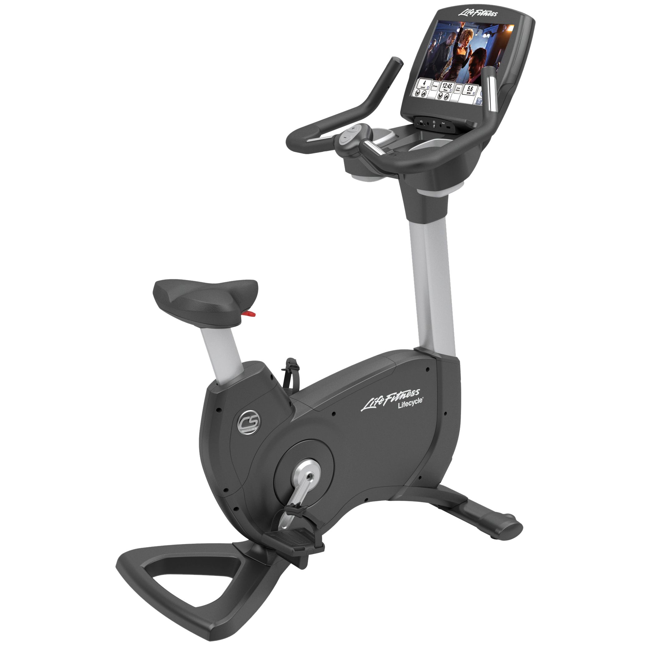 Life Fitness Platinum Club Series Lifecycle Engage Upright Exercise Bike at John Lewis