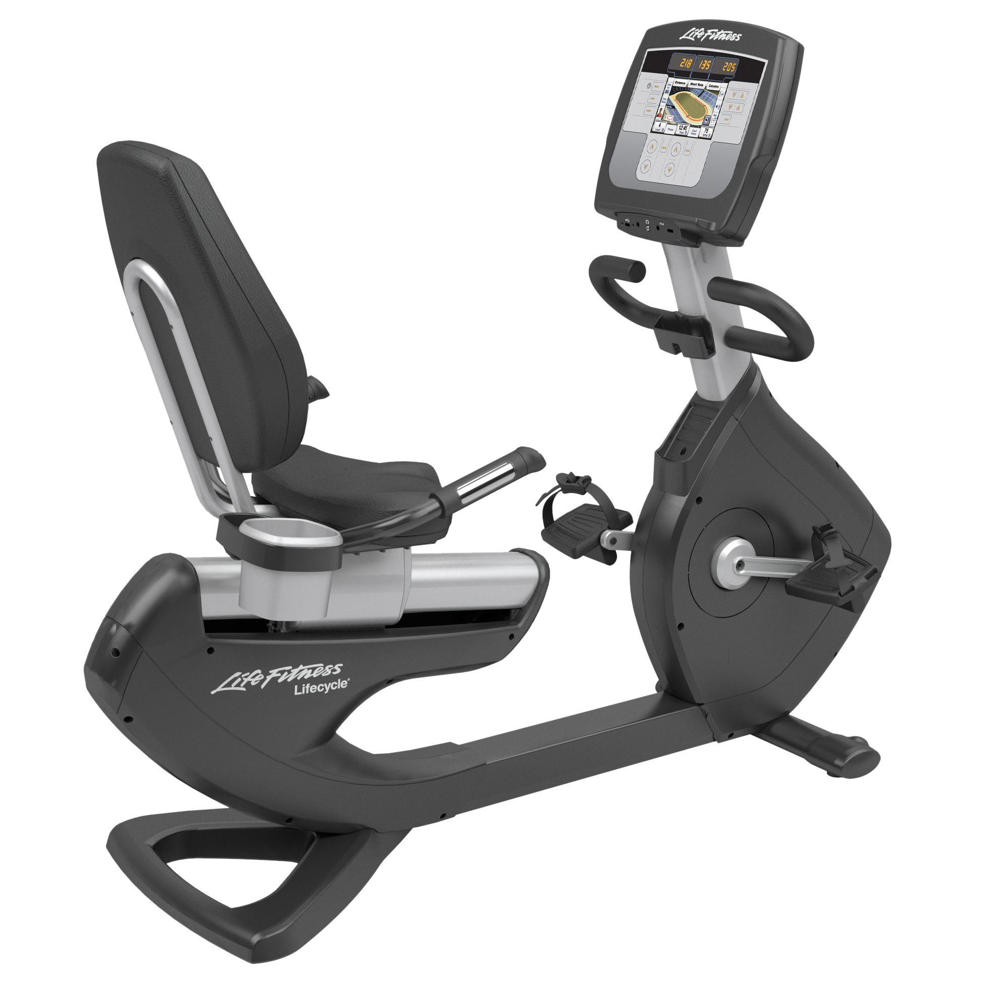 Life Fitness Platinum Club Series Lifecycle Inspire Recumbent Exercise Bike at John Lewis