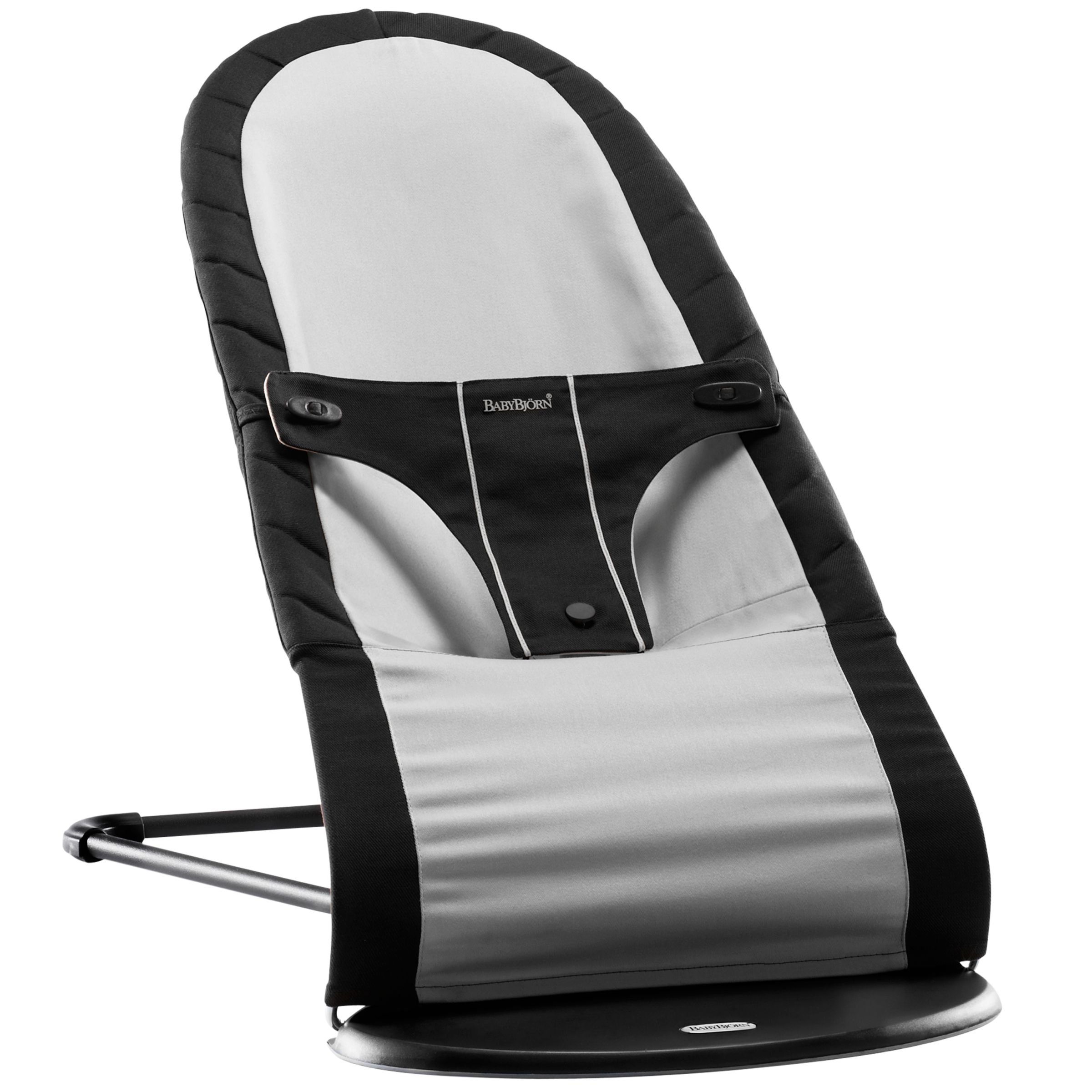 BabyBjörn Babysitter Balance Bouncer, Black/Silver at John Lewis