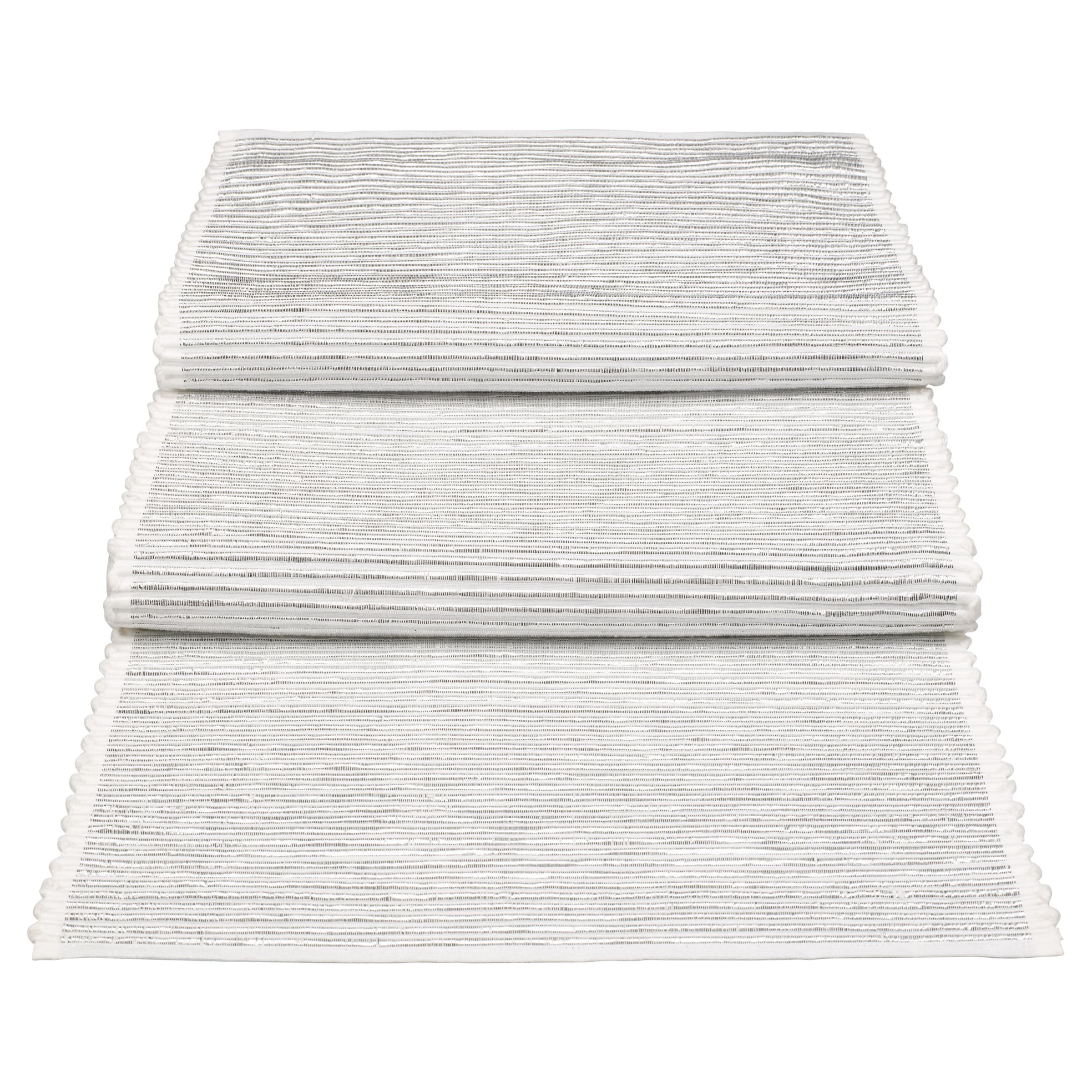 Chunky Rib Runner, White at John Lewis