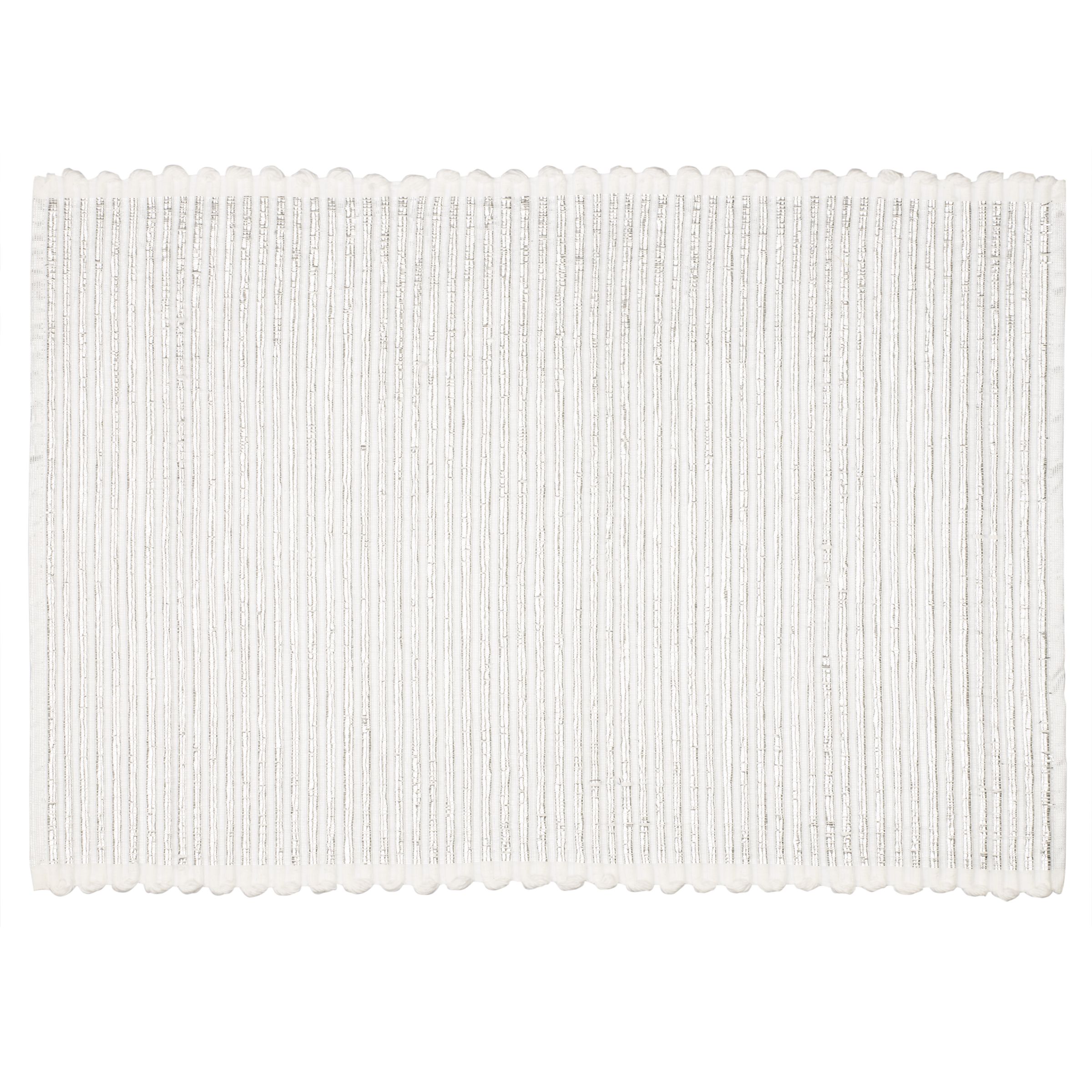 John Lewis Chunky Rib Placemat, White