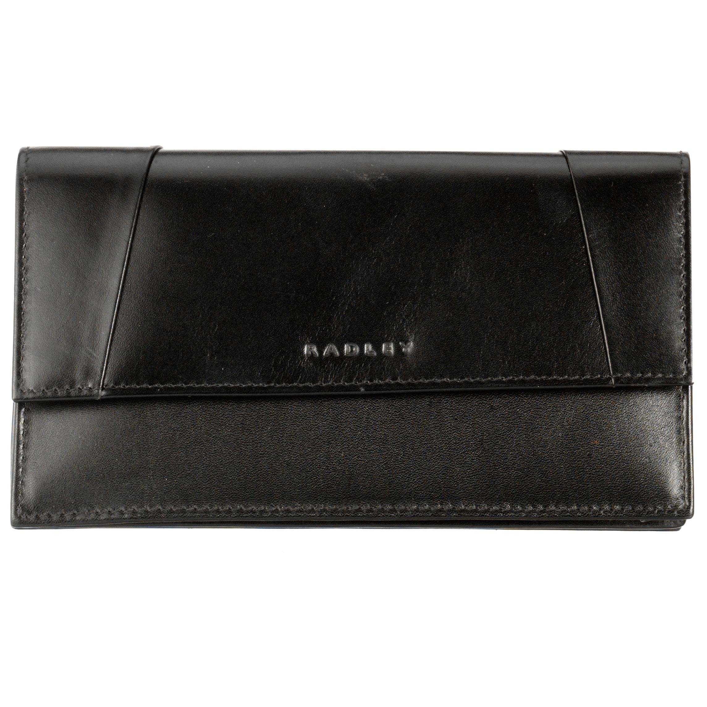Radley New Border Large Flapover Purse Black