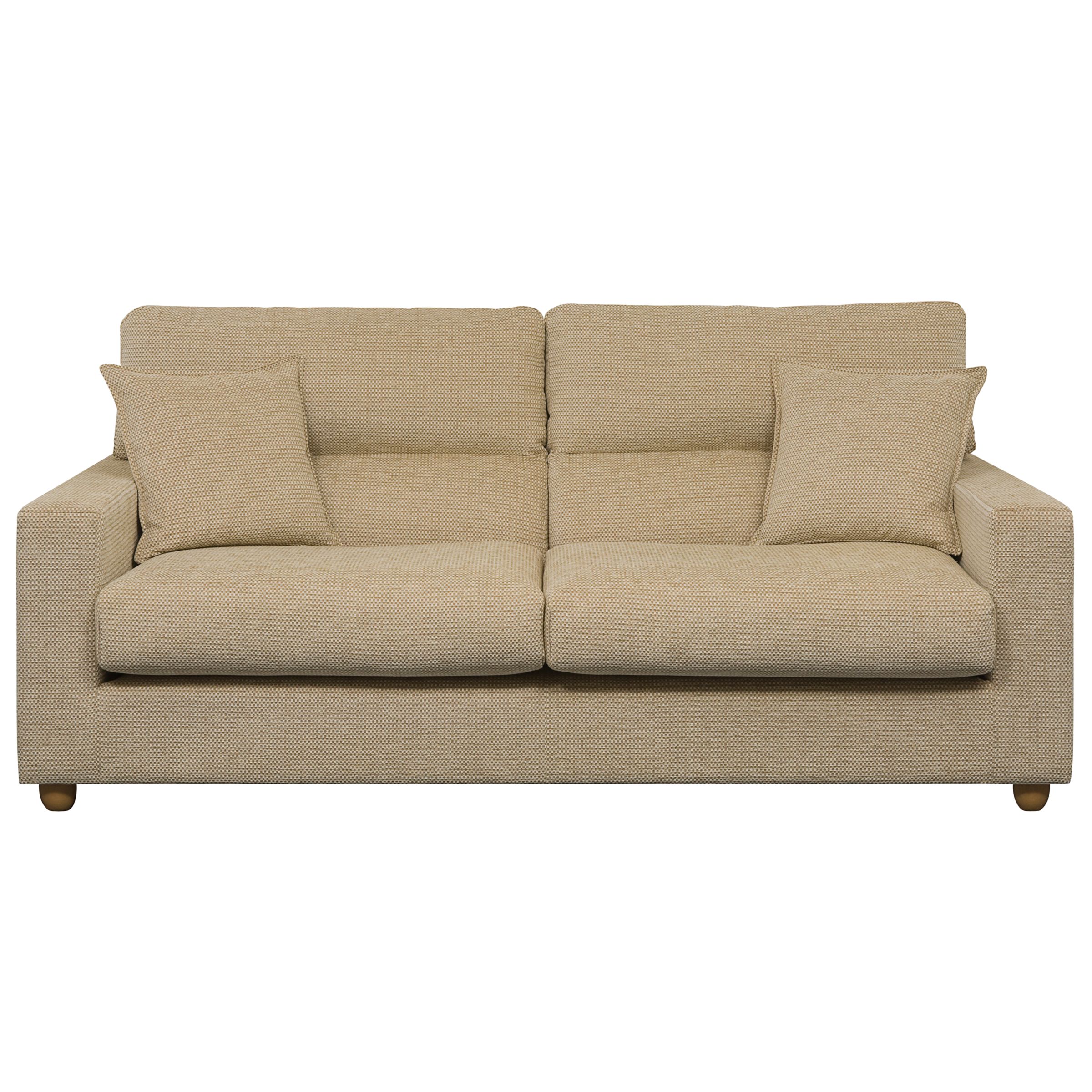 John Lewis Carla Large High Back Sofa, Buttermilk