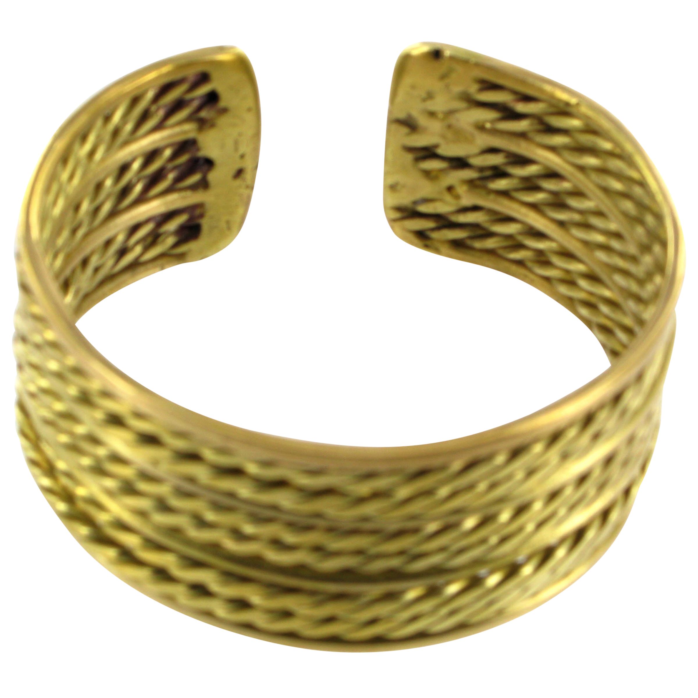 Made Ashley Large Brass Bangle