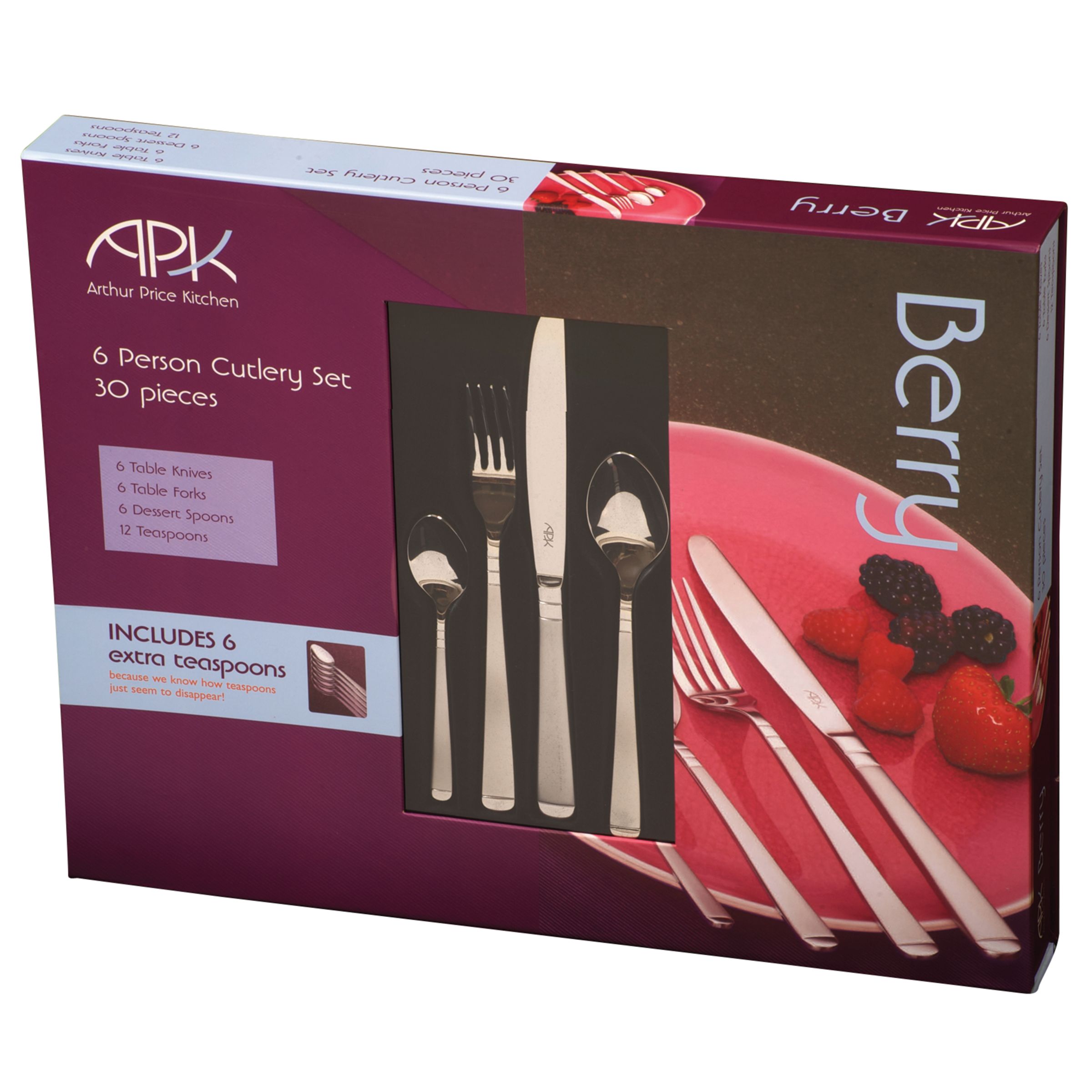 Arthur Price Berry Cutlery Set 30 Pieces