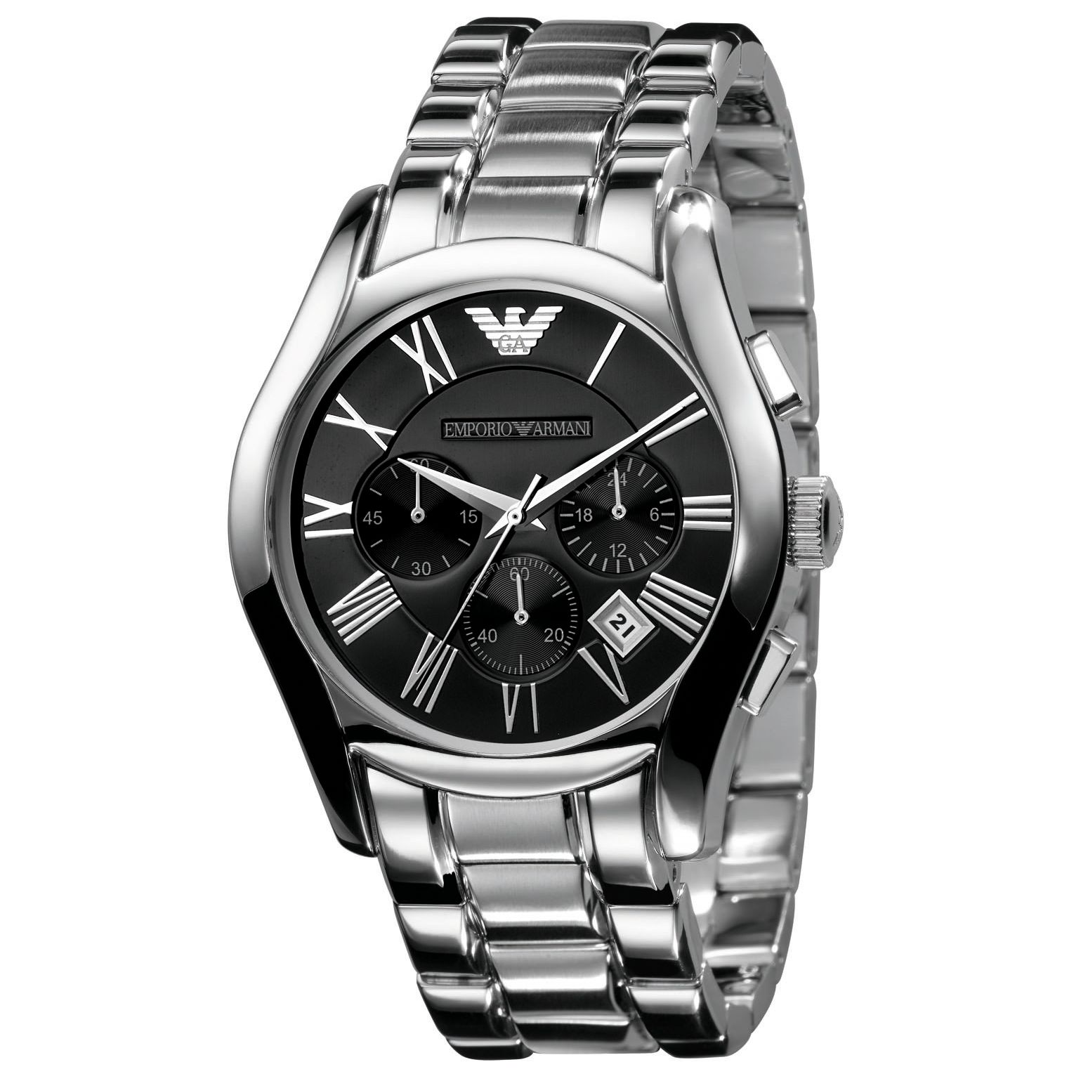 Emporio Armani AR0673 Round Chronograph Bracelet Watch at John Lewis