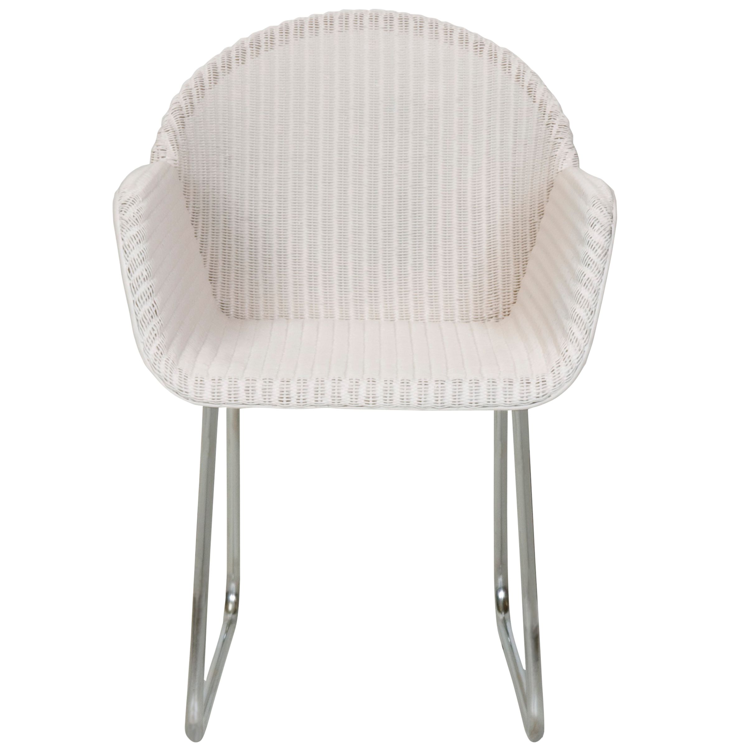 Golf Cane Dining Chair, Cream