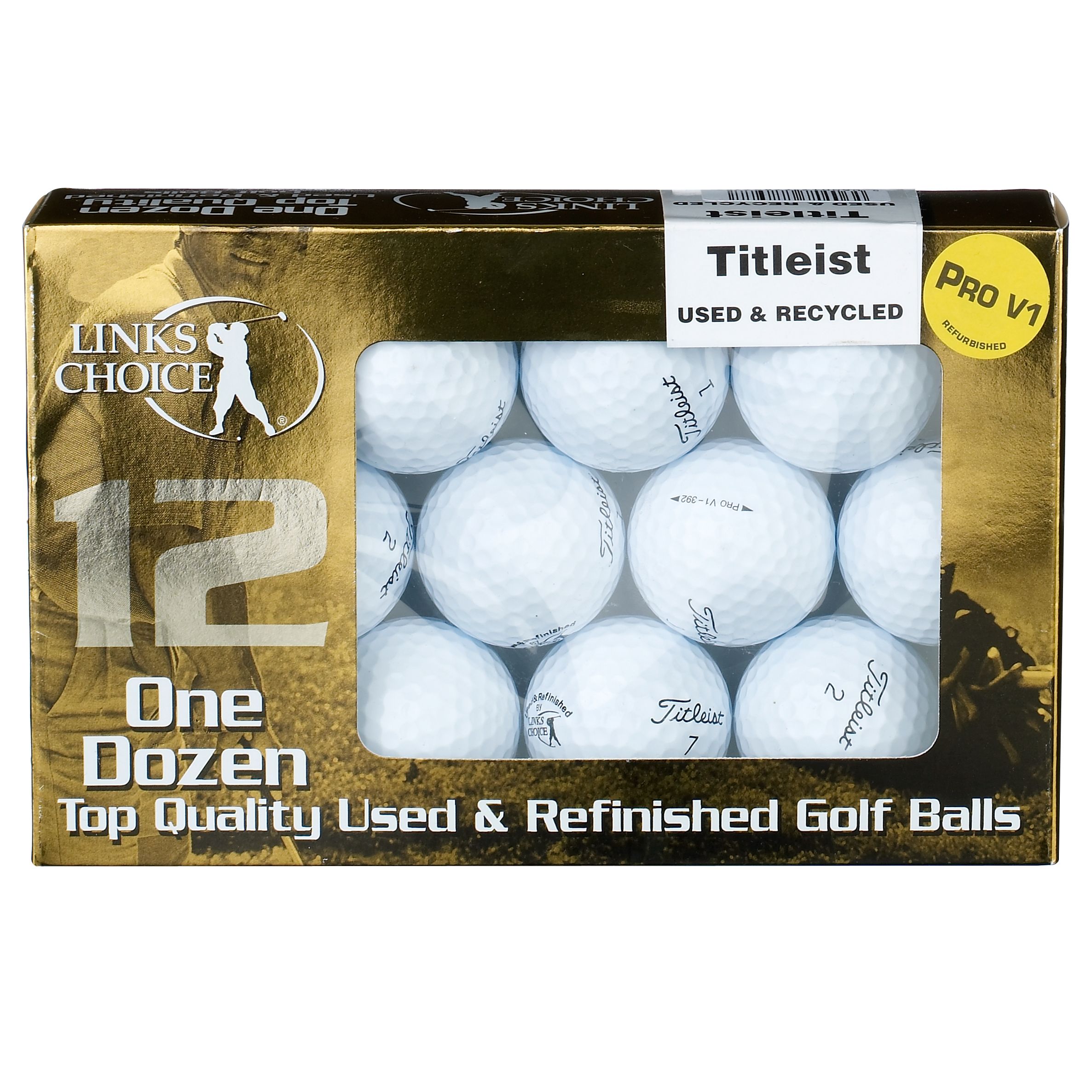 Titleist Pro V1 Used and Refinished Golf Balls,