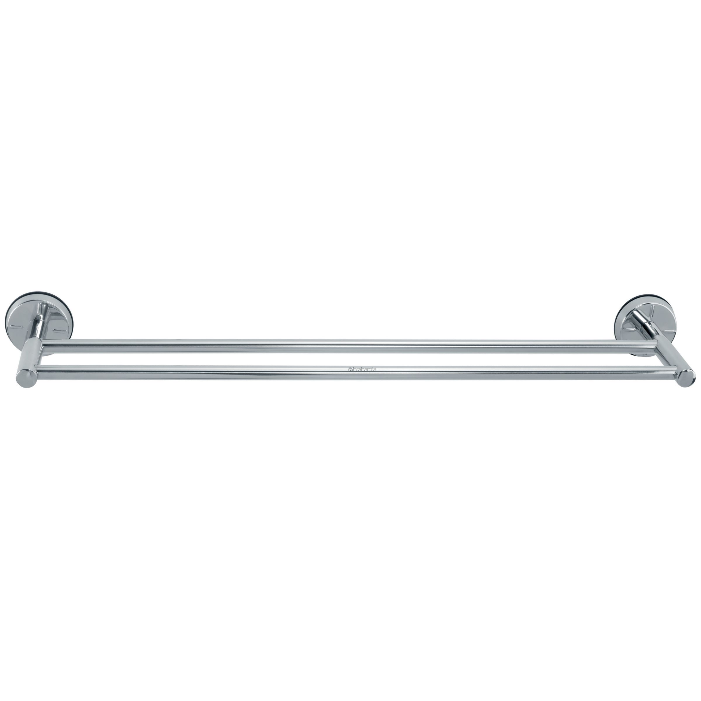 Double Towel Bar, Brilliant Steel