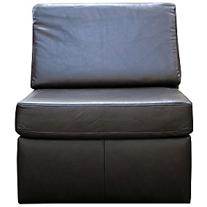John Lewis Barney Chair Bed, Bitter Chocolate Hide