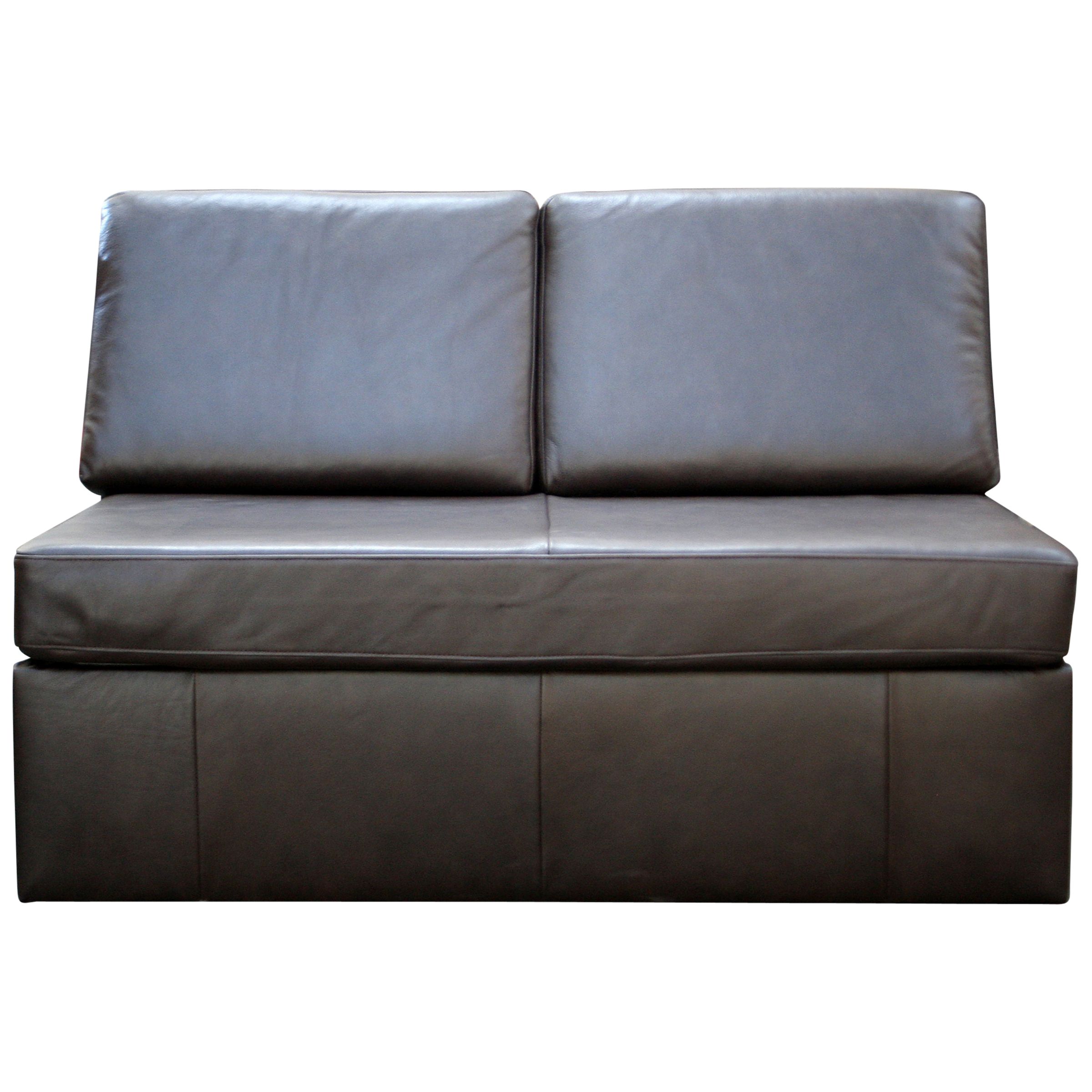 Barney Sofa Bed, Bitter Chocolate Hide