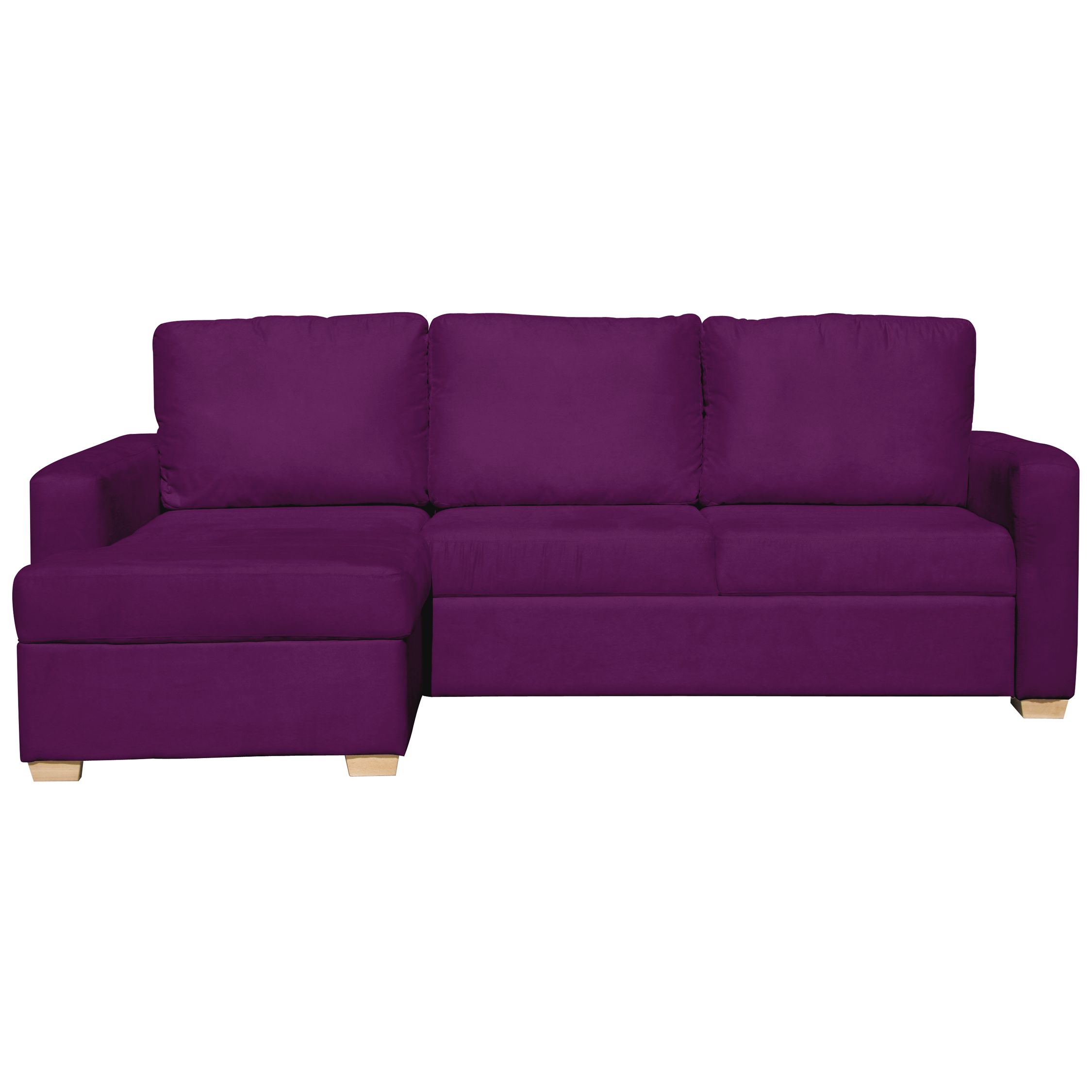 John Lewis Tara LHF Sofa Bed, Fig at John Lewis