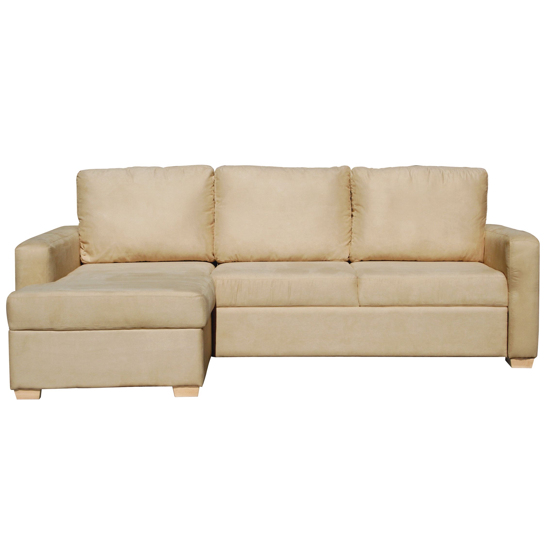 John Lewis Tara LHF Sofa Bed, Beige at JohnLewis