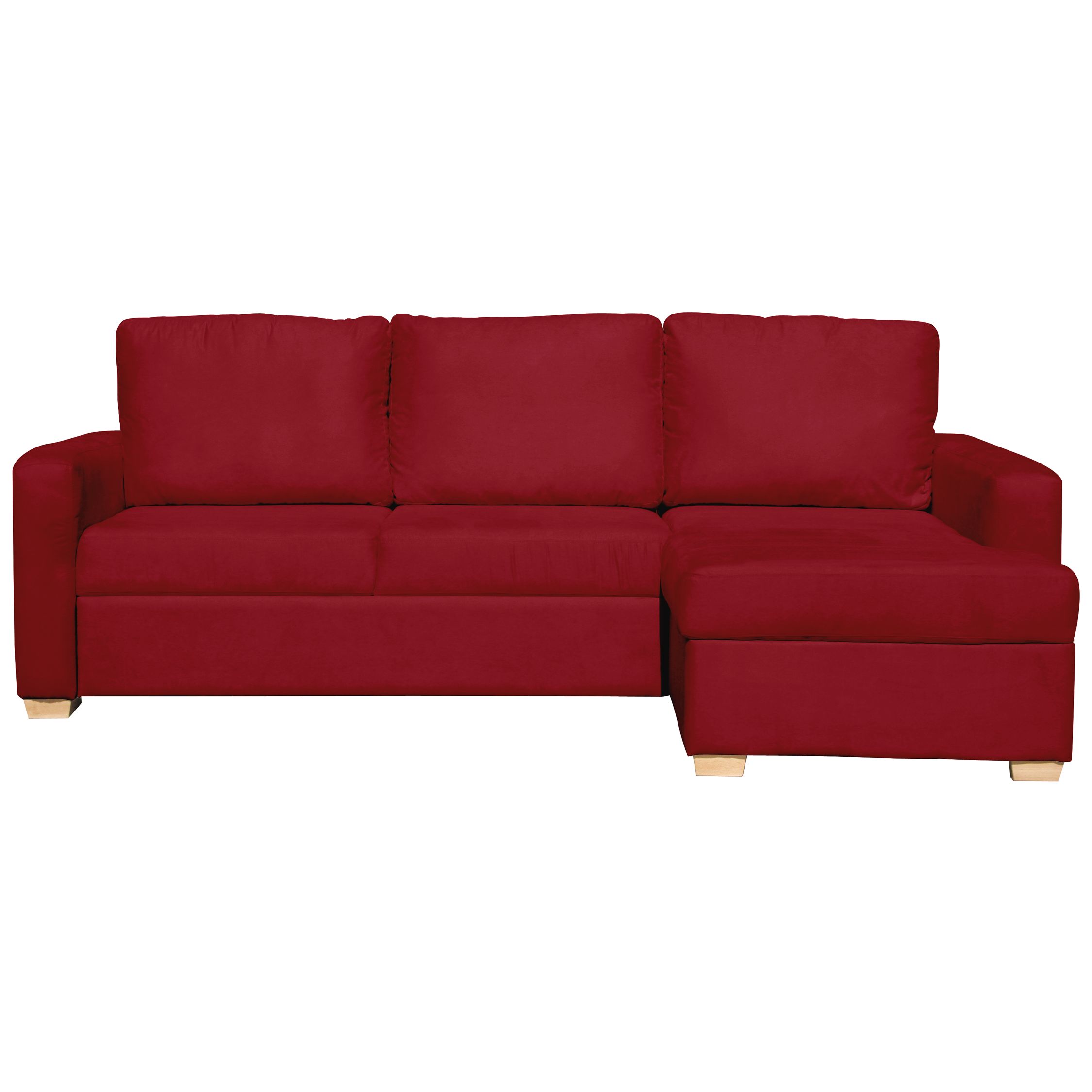 John Lewis Tara RHF Sofa Bed, Chilli