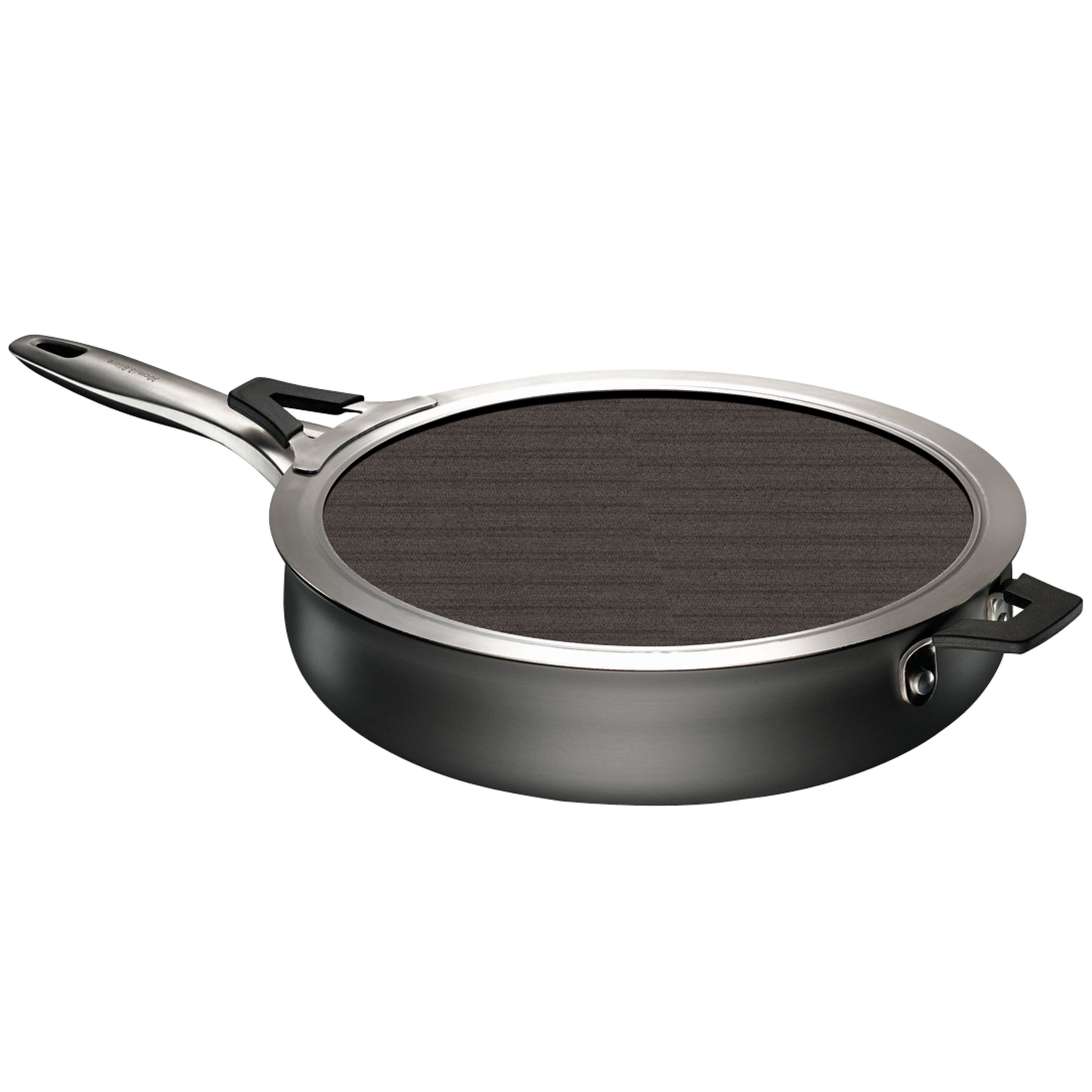 Sebastian Conran for John Lewis Nonstick Frying Pan with Splatter Screen, 30cm