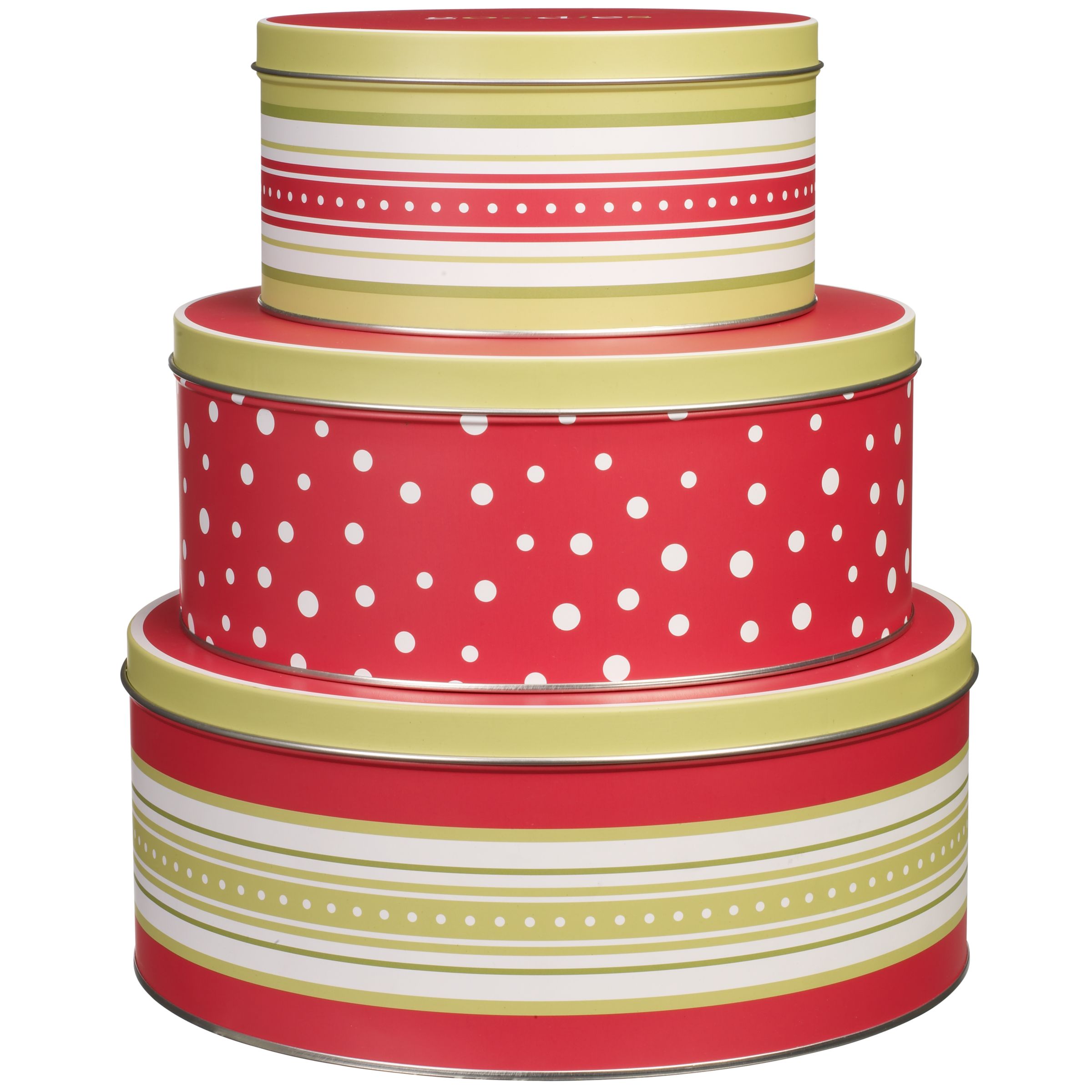 John Lewis Christmas Tins, Set of 3