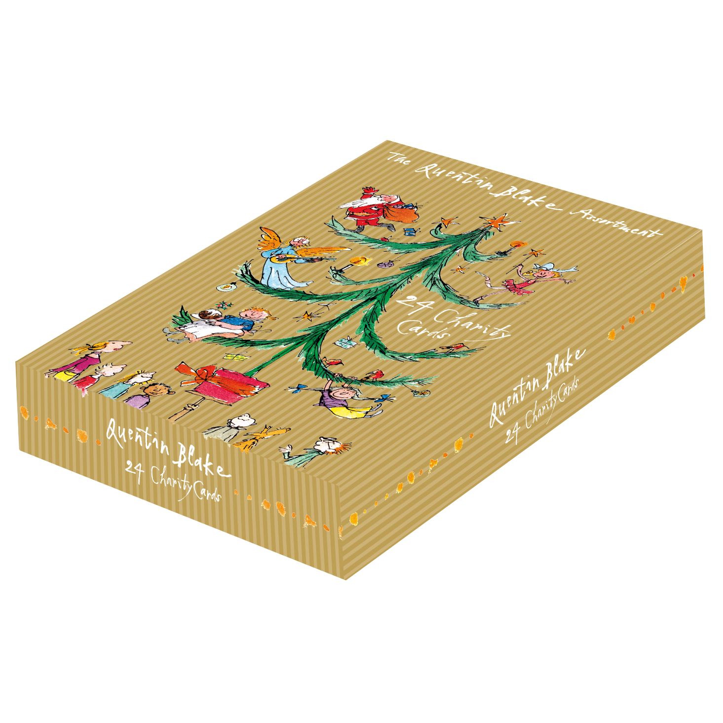 Quentin Blake Woodmansterne Charity Assorted Christmas Cards, Box of 24