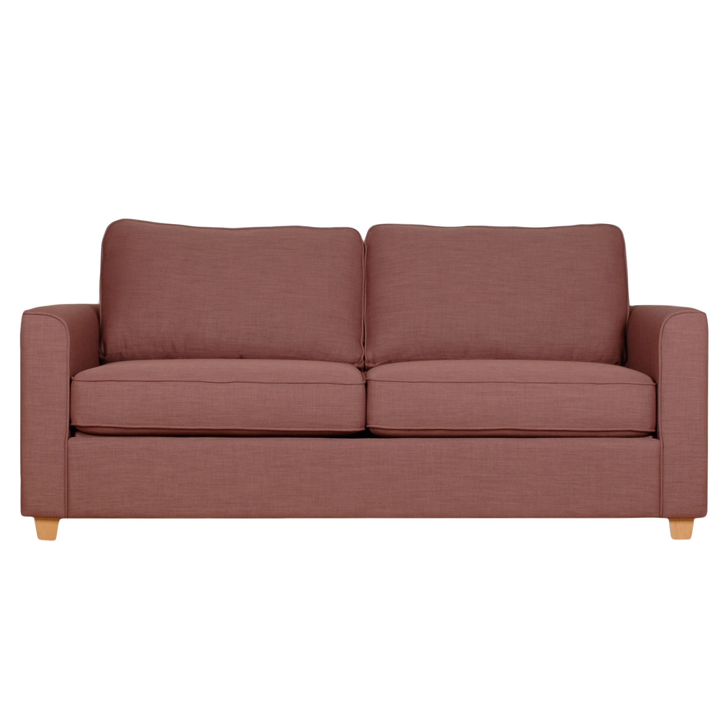 John Lewis Portia Medium Sofa Bed, Heather / Dark Leg, width 183cm