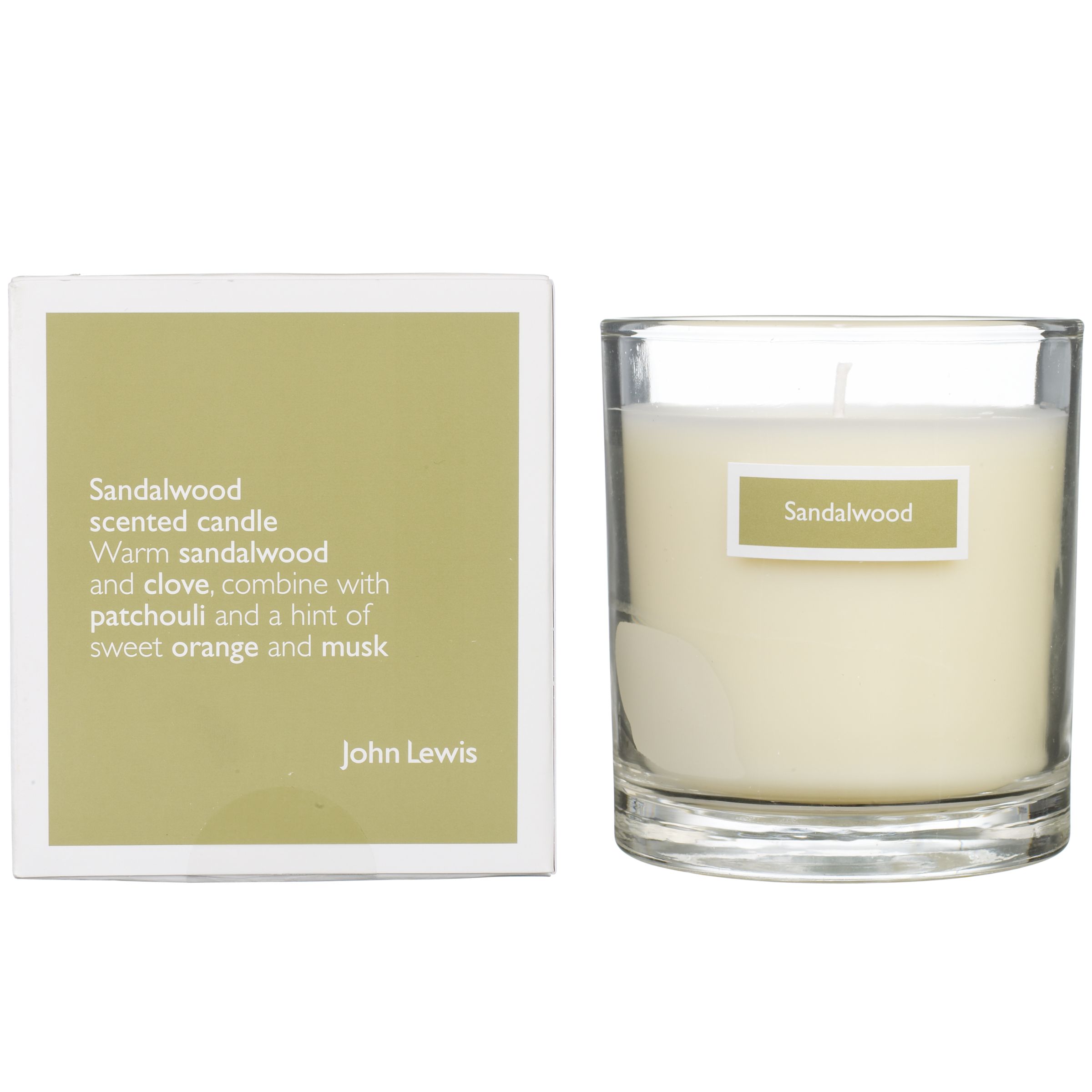 John Lewis Sandalwood Candle in Jar