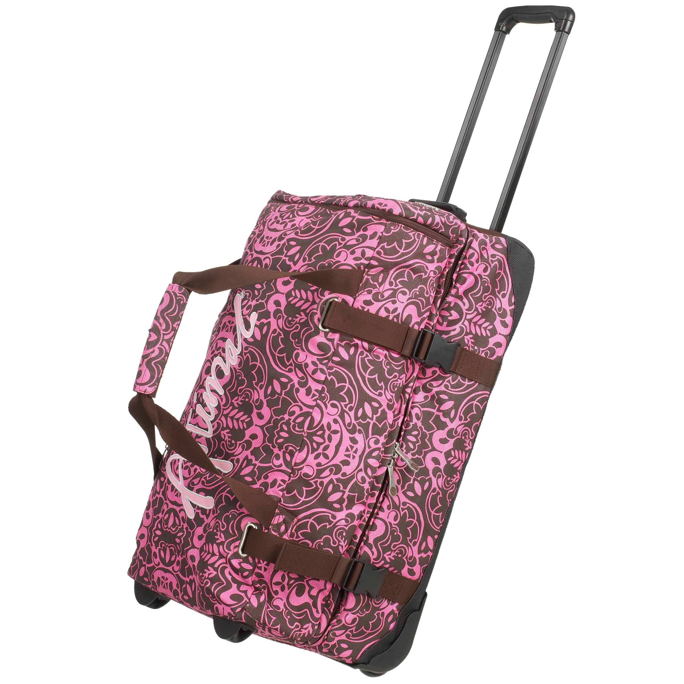 Animal Fantome Wheeled Holdall Hot Pink