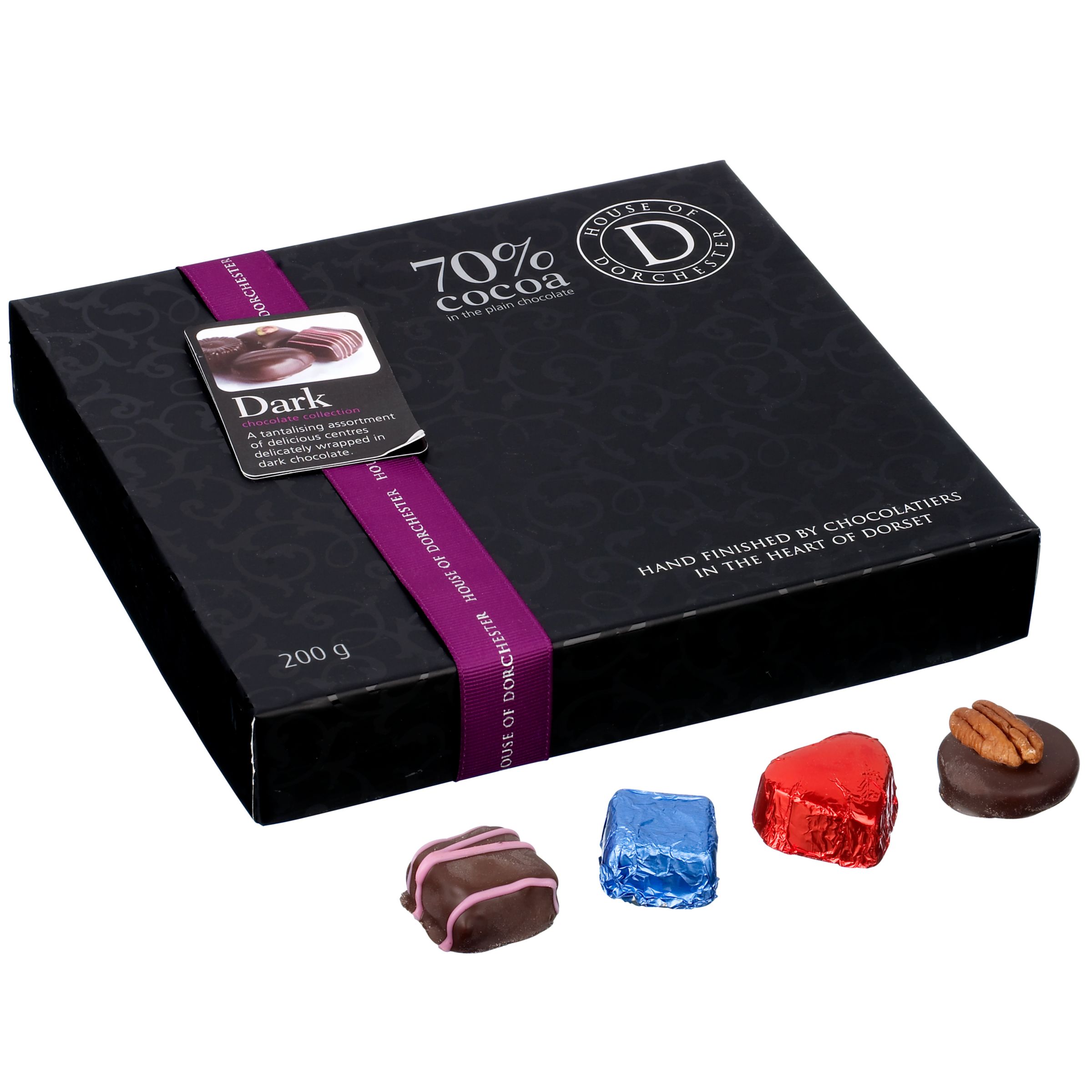 House of Dorchester Luxury 70 Dark Chocolate Collection 200g