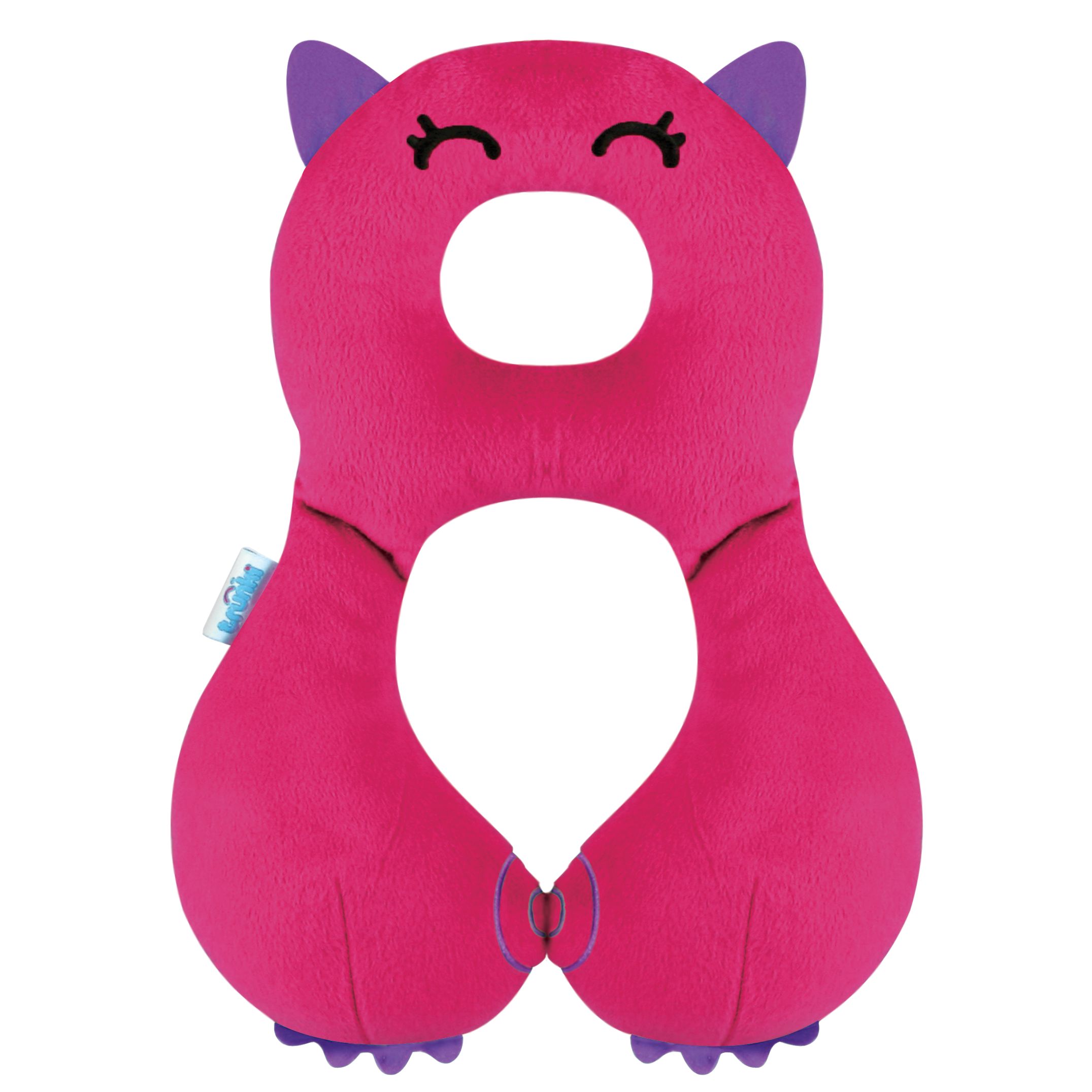 Trunki Yondi Head Hugger Neck Pillow, Pink, Medium, 4-8 Years
