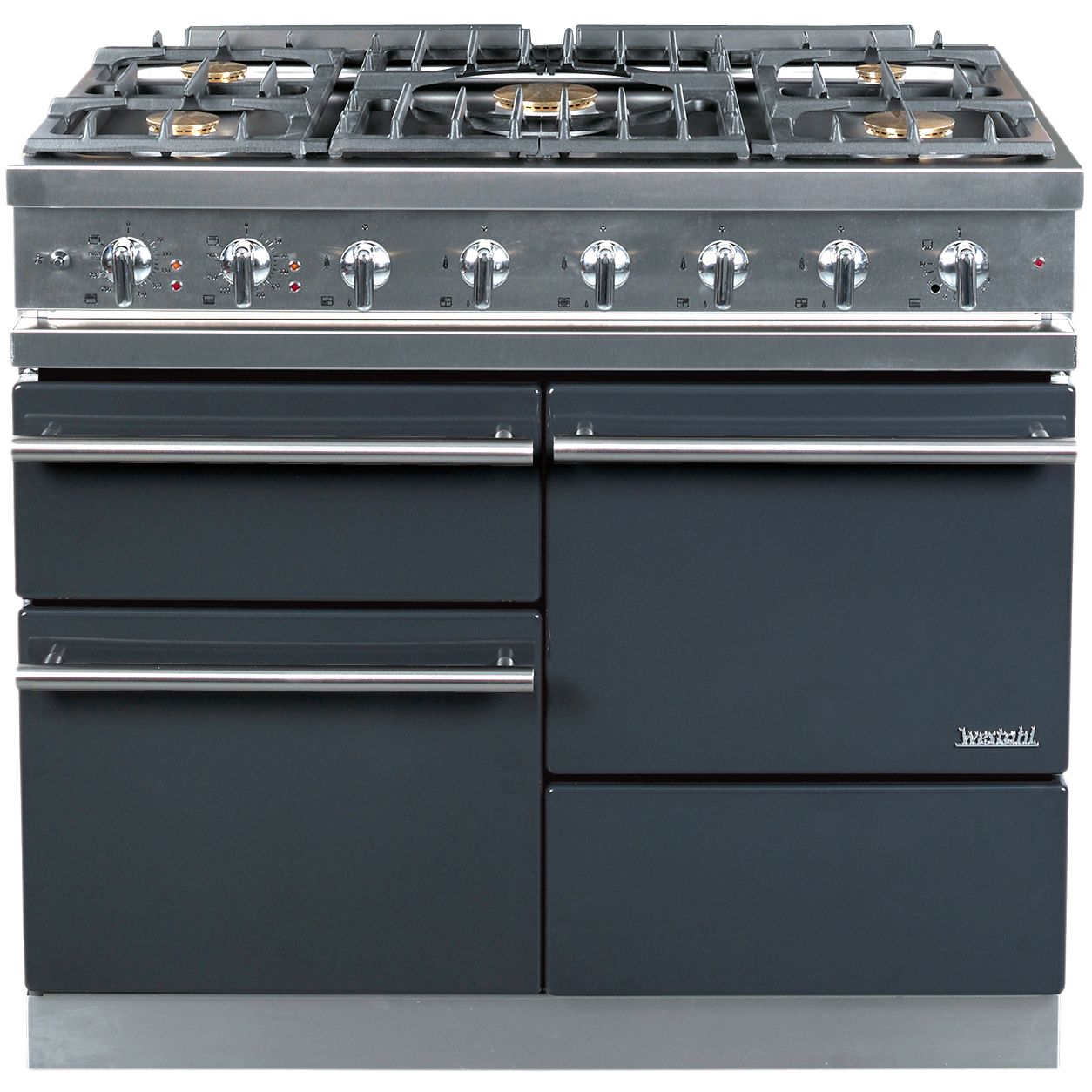 Westahl Macon WG1053GECT Dual Fuel Cooker, Anthracite at John Lewis