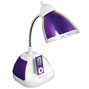 iHome IHL20 Table Lamp, Purple