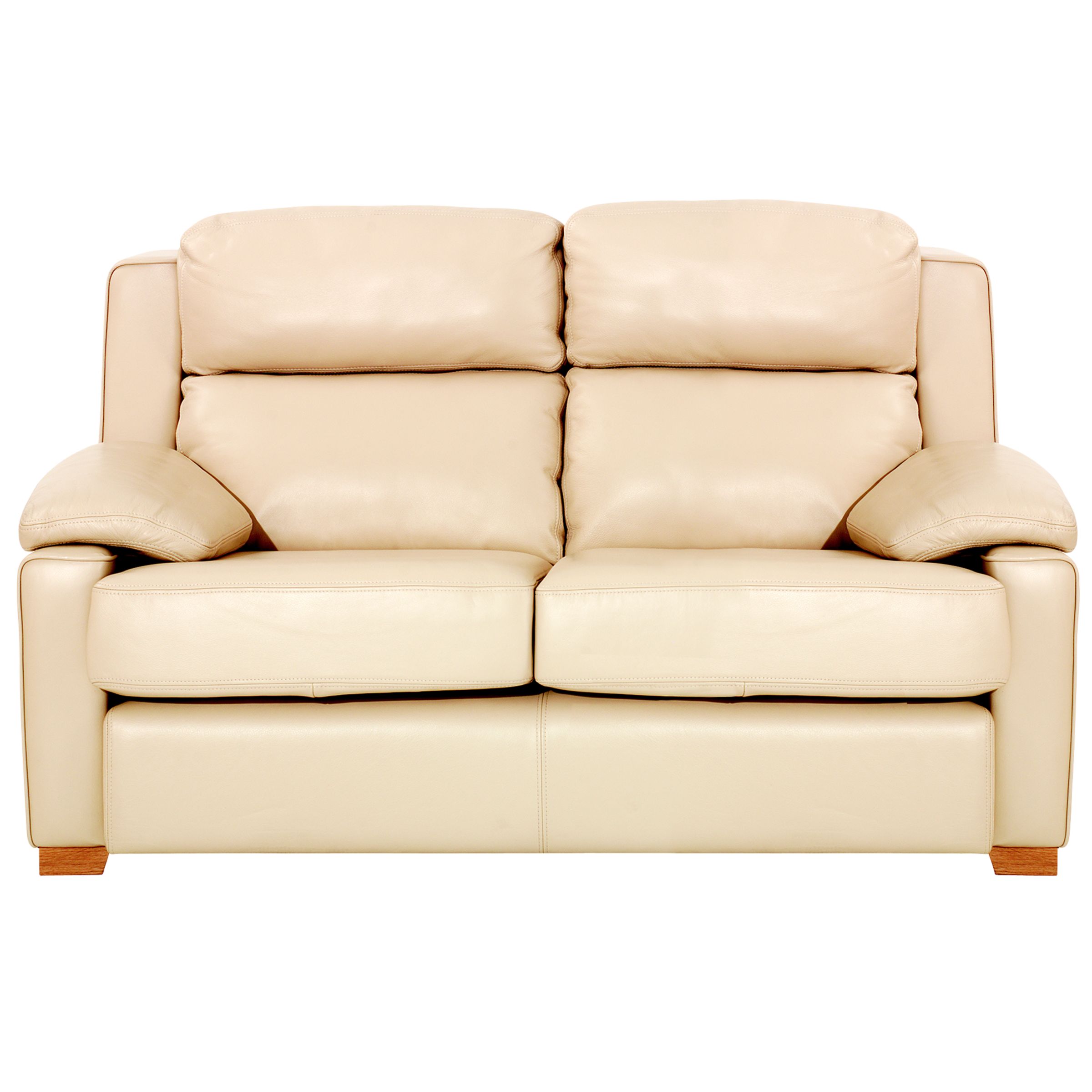 John Lewis Salamanca Small Leather Sofa, Bolero